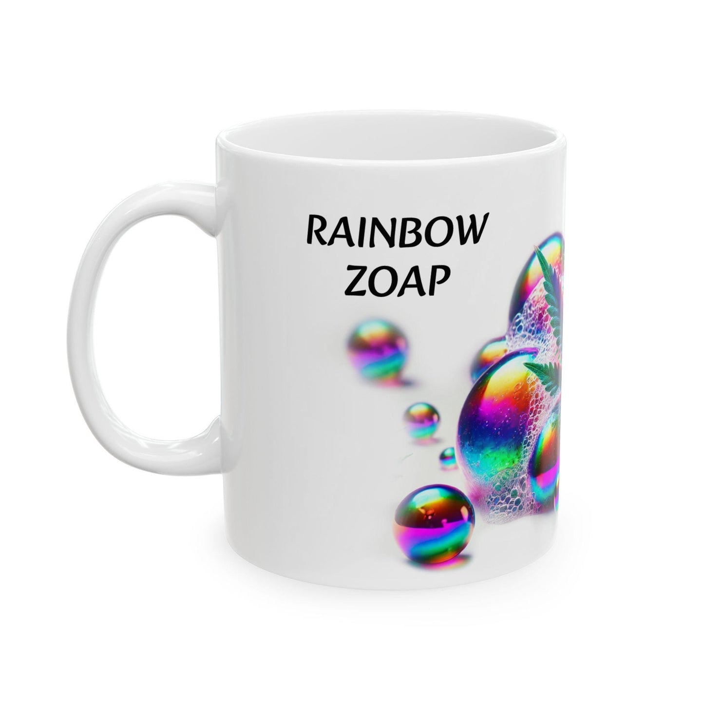 RAINBOW ZOAP - (11oz) Weed Strain Coffee Mugs - Stoner Gift, Weed Mug, Marijuana Gift; Wake and Bake Essentials; Cannabis Pot Decor