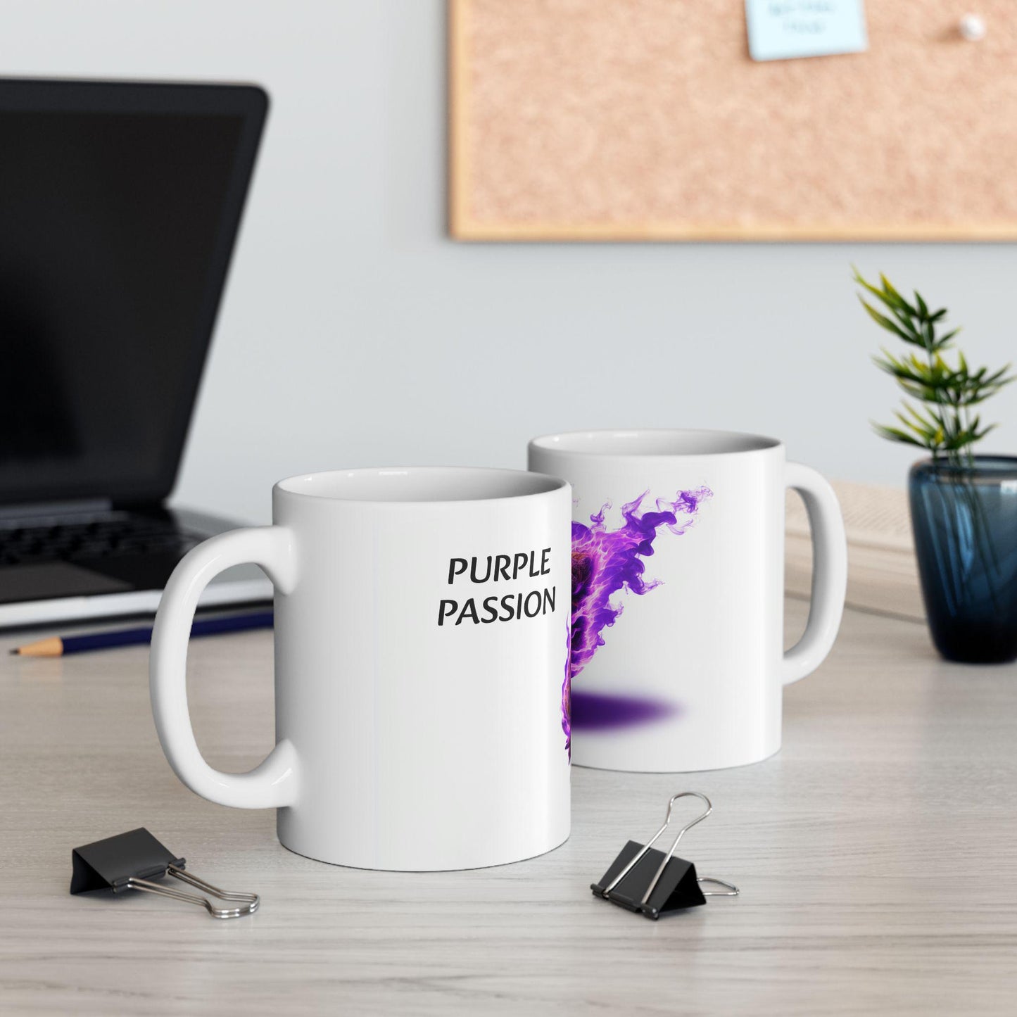 PURPLE PASSION - (11oz) Weed Strain Coffee Mugs - Stoner Gift, Weed Mug, Marijuana Gift; Wake and Bake Essentials; Cannabis Pot Decor