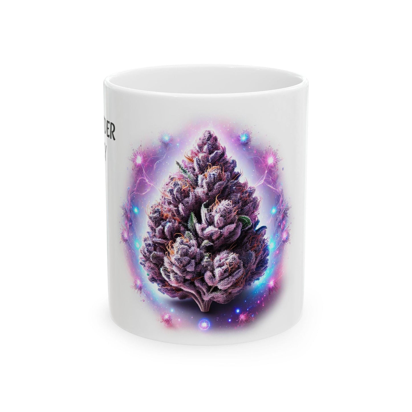 LAVENDER LUCY - (11oz) Weed Strain Coffee Mugs - Stoner Gift, Weed Mug, Marijuana Gift; Wake and Bake Essentials; Cannabis Pot Decor