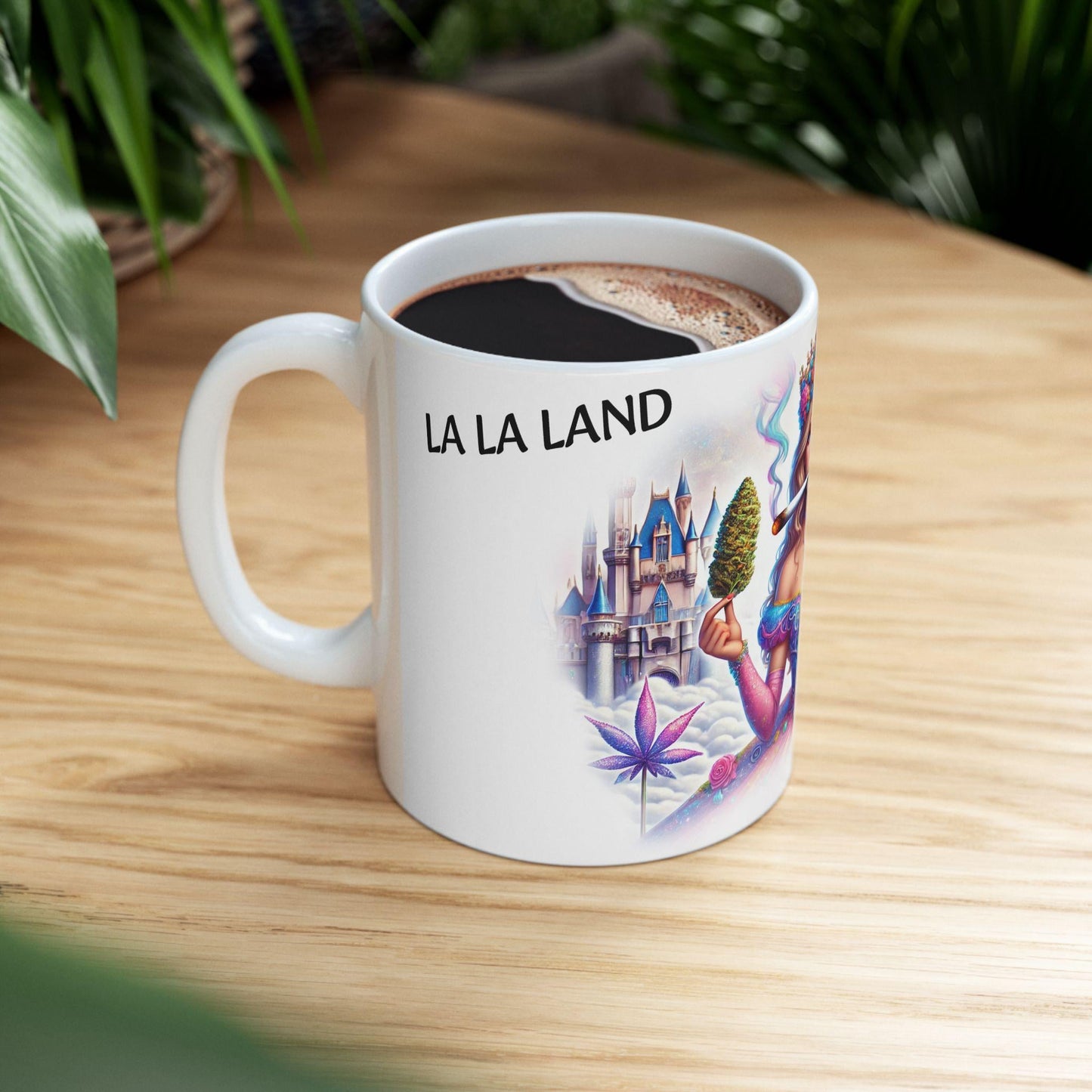 LA LA LAND - (11oz) Weed Strain Coffee Mugs - Stoner Gift, Weed Mug, Marijuana Gift; Wake and Bake Essentials; Cannabis Pot Decor