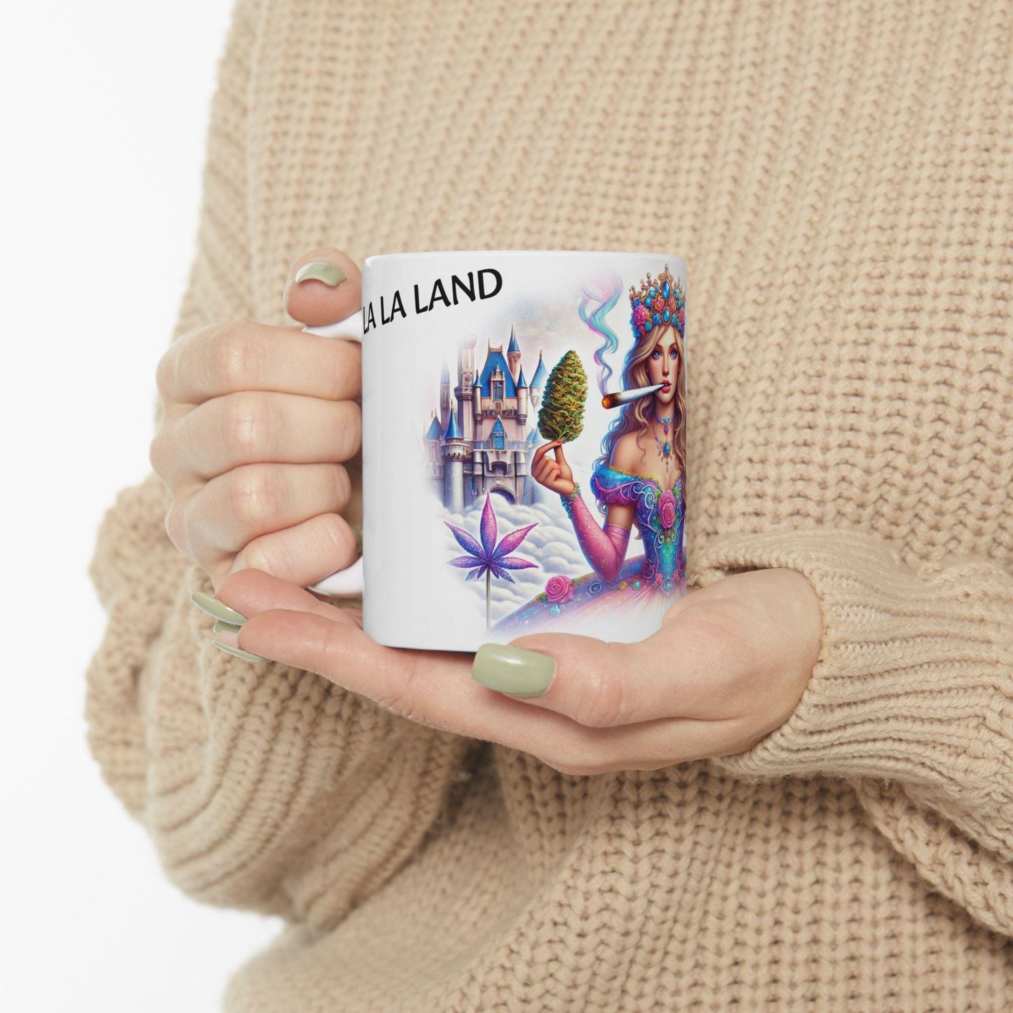 LA LA LAND - (11oz) Weed Strain Coffee Mugs - Stoner Gift, Weed Mug, Marijuana Gift; Wake and Bake Essentials; Cannabis Pot Decor