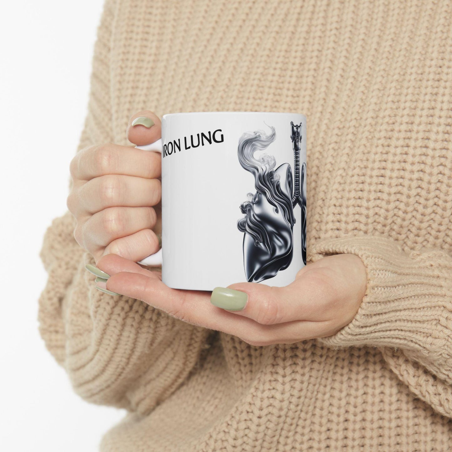 IRON LUNG - (11oz) Weed Strain Coffee Mugs - Good Gift for Stoners, Weed Mug, Marijuana Gift; Wake and Bake Essentials; Cannabis Pot Decor