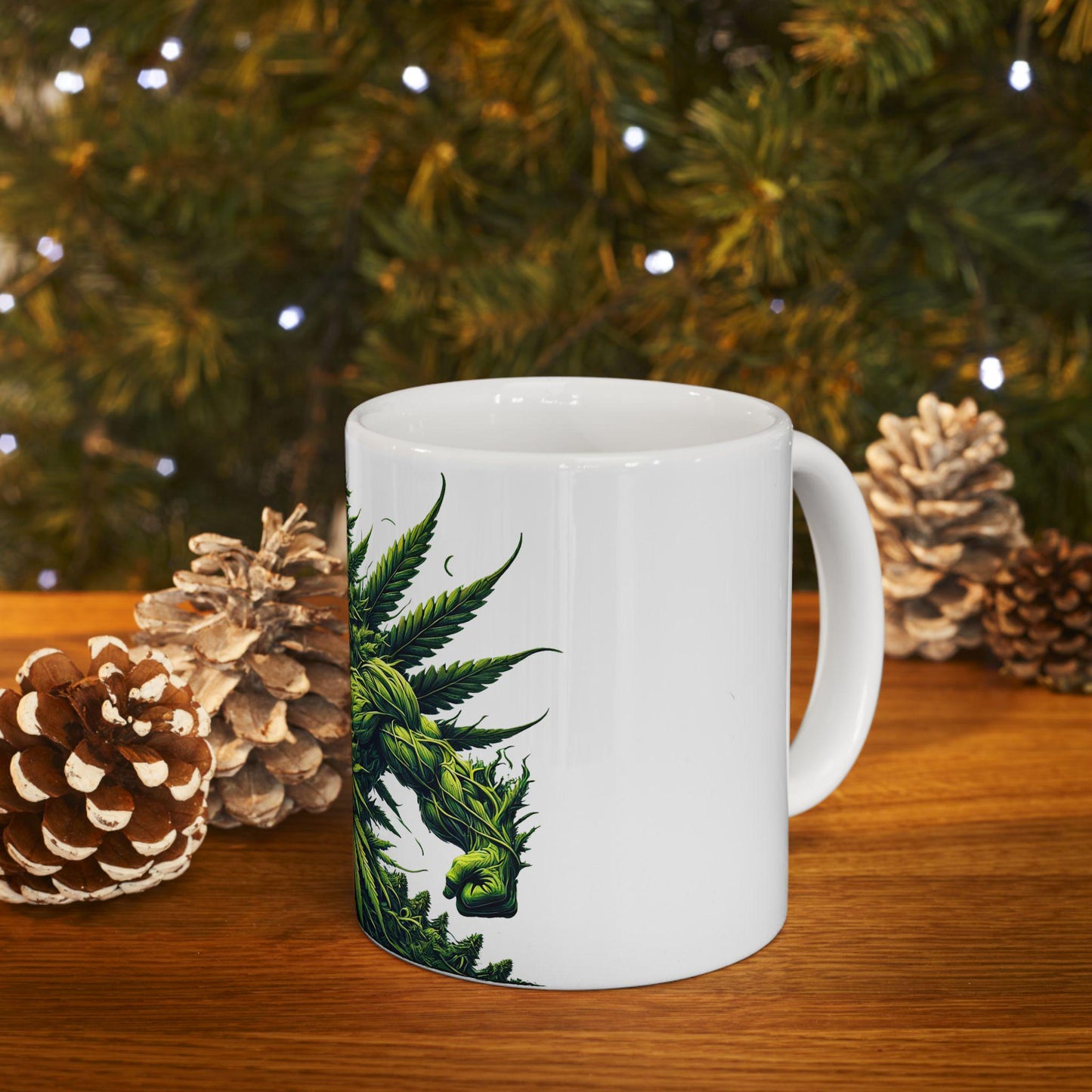 POWER HOUSE - (11oz) Weed Strain Coffee Mugs - Stoner Gift, Weed Mug, Marijuana Gift; Wake and Bake Essentials; Cannabis Pot Decor