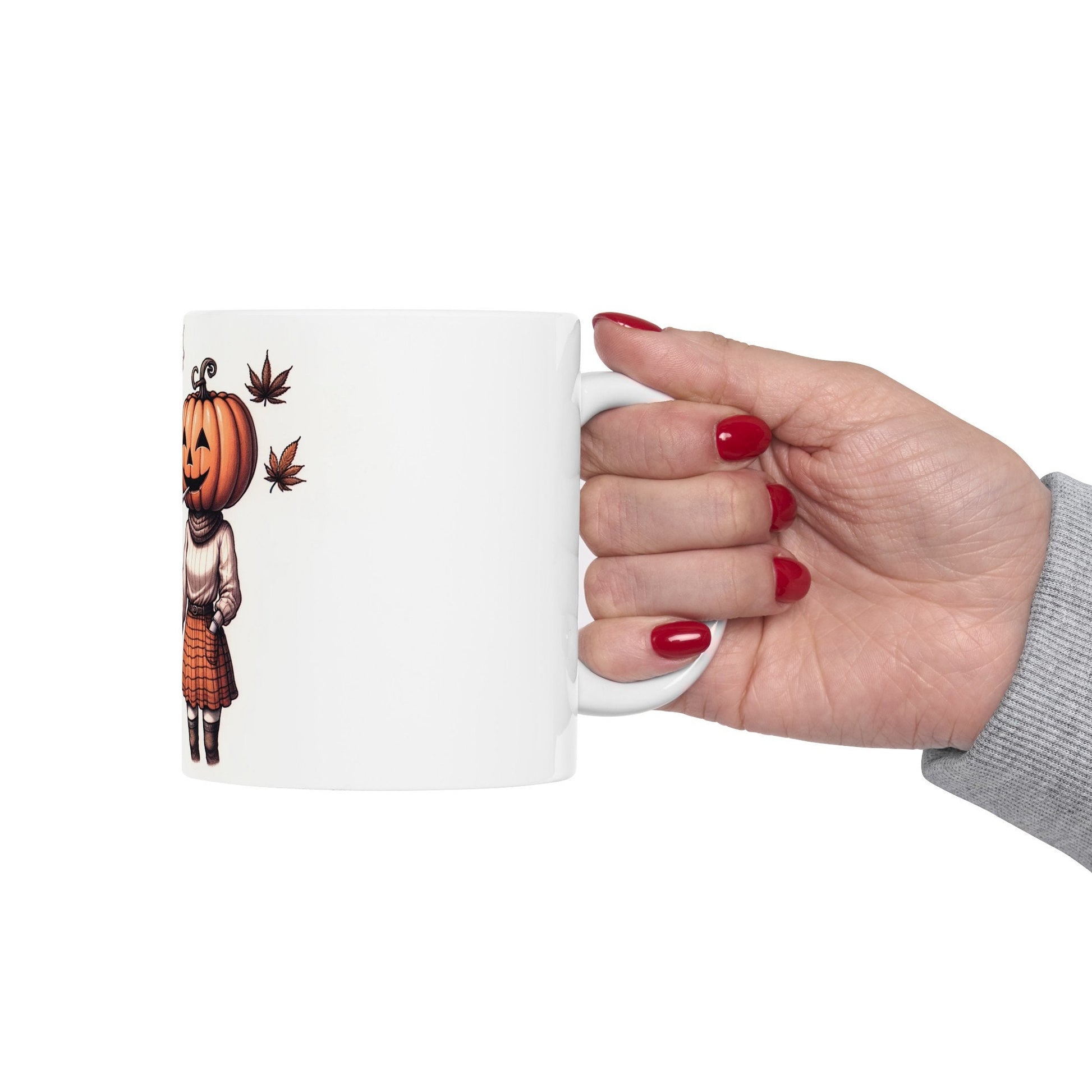 PUMPKIN HEAD COUPLE - Weed Coffee Mug (11oz)