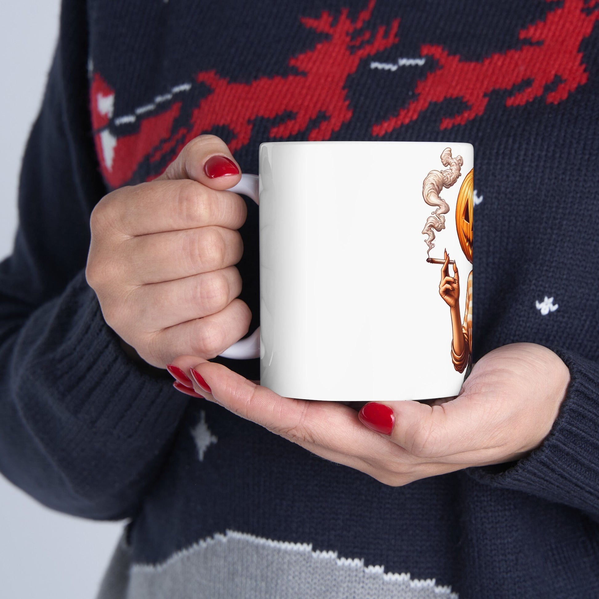 STONER PUMPKIN GIRL - Weed Coffee Mug (11oz)