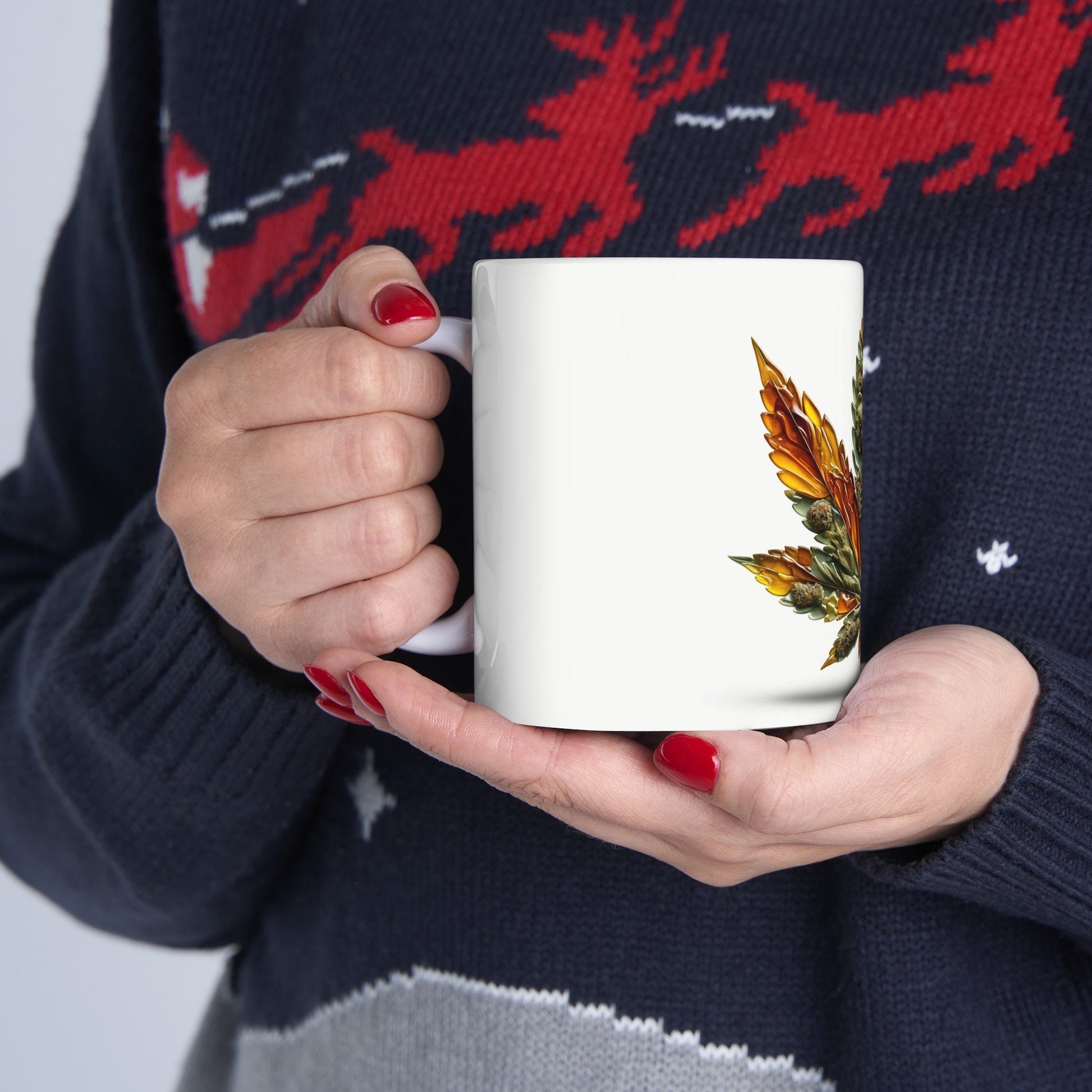 WAXY WEED LEAF - Weed Coffee Mug (11oz)