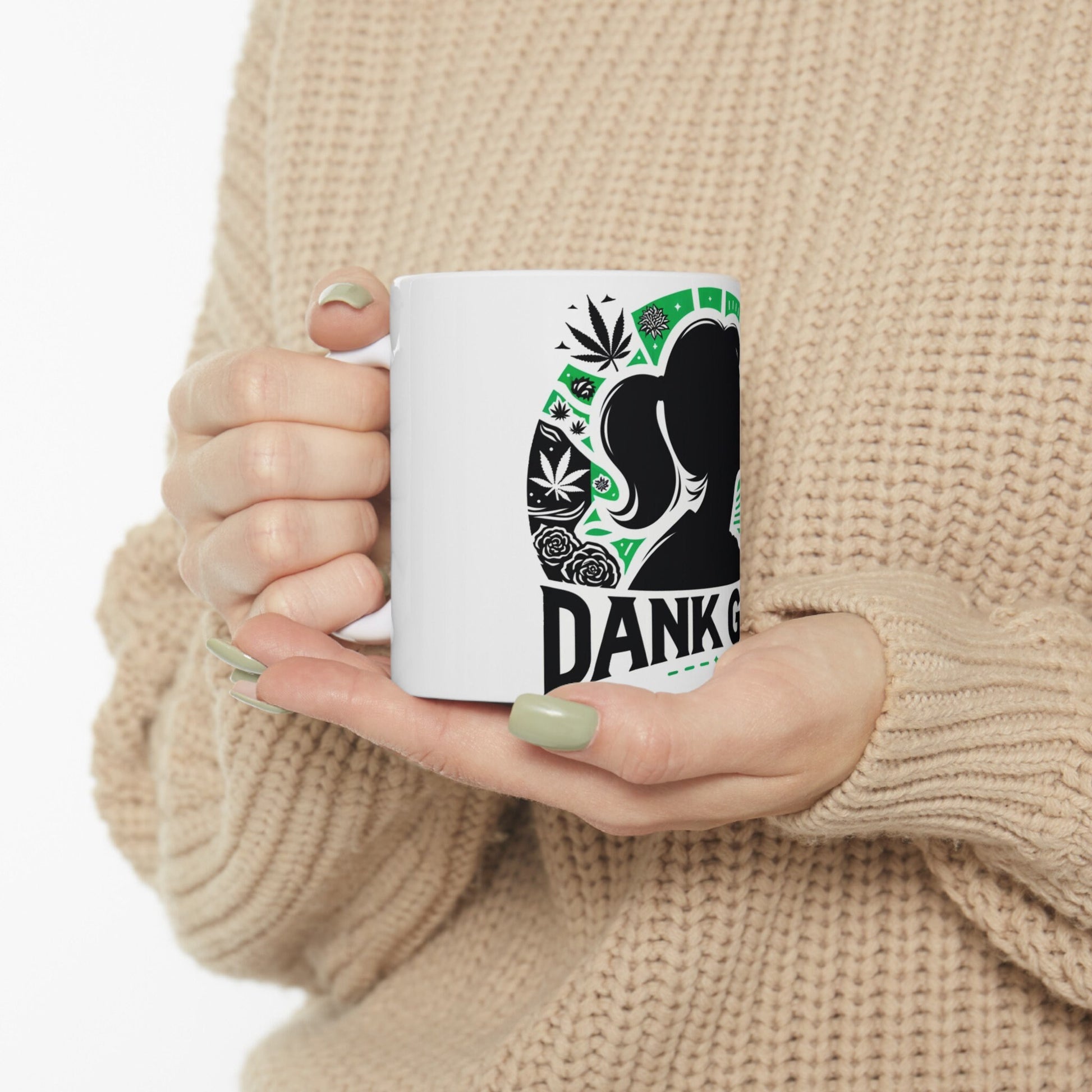 DANK GIRL Mug - Weed Coffee Mug (11oz)