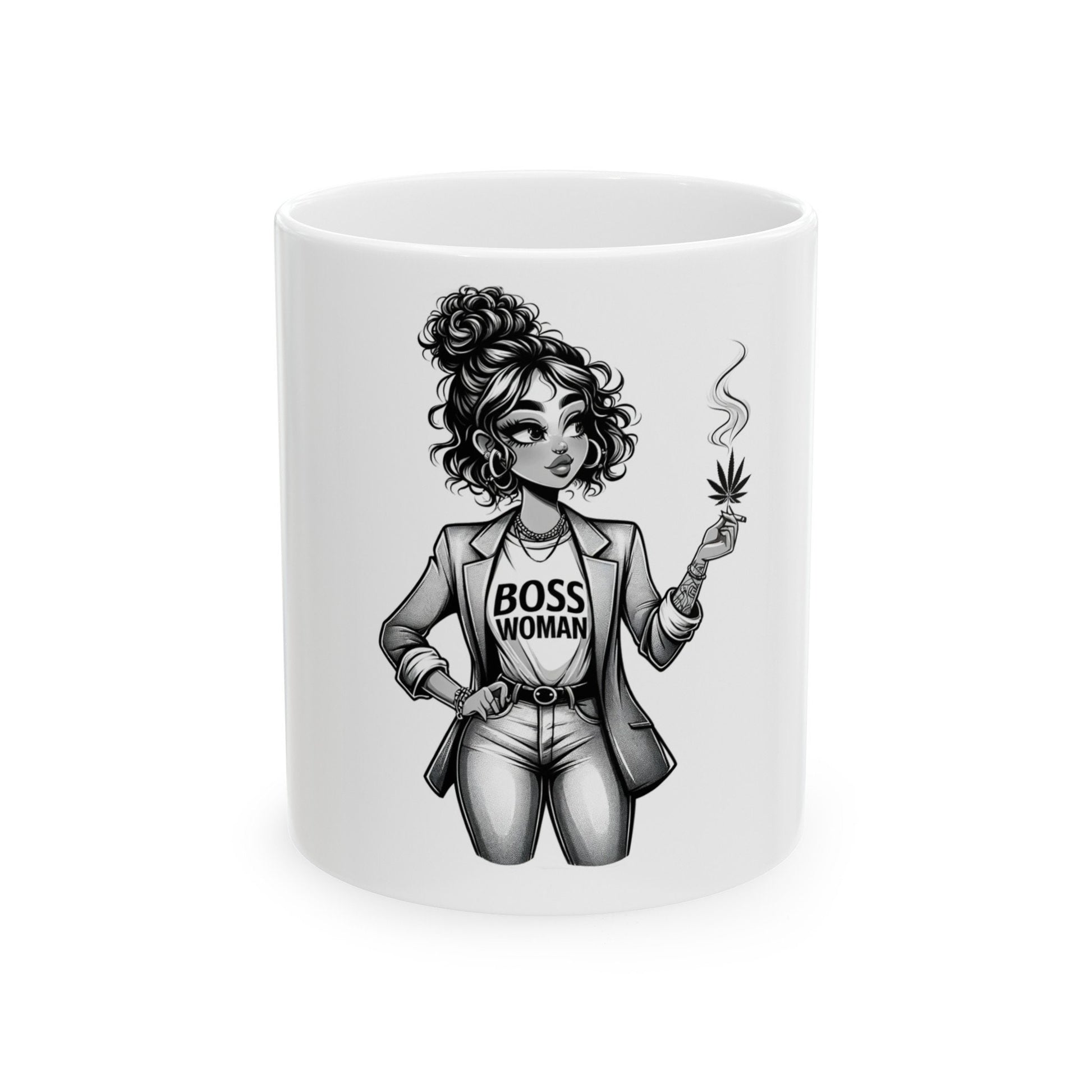 BOSS WOMAN Mug - Weed Coffee Mug (11oz)