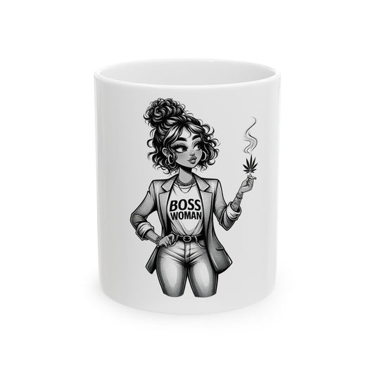 BOSS WOMAN Mug - Weed Coffee Mug (11oz)