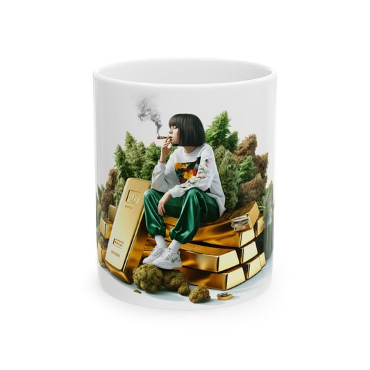 GOLD and WEED - Cannabis Coffee Mug (11oz)