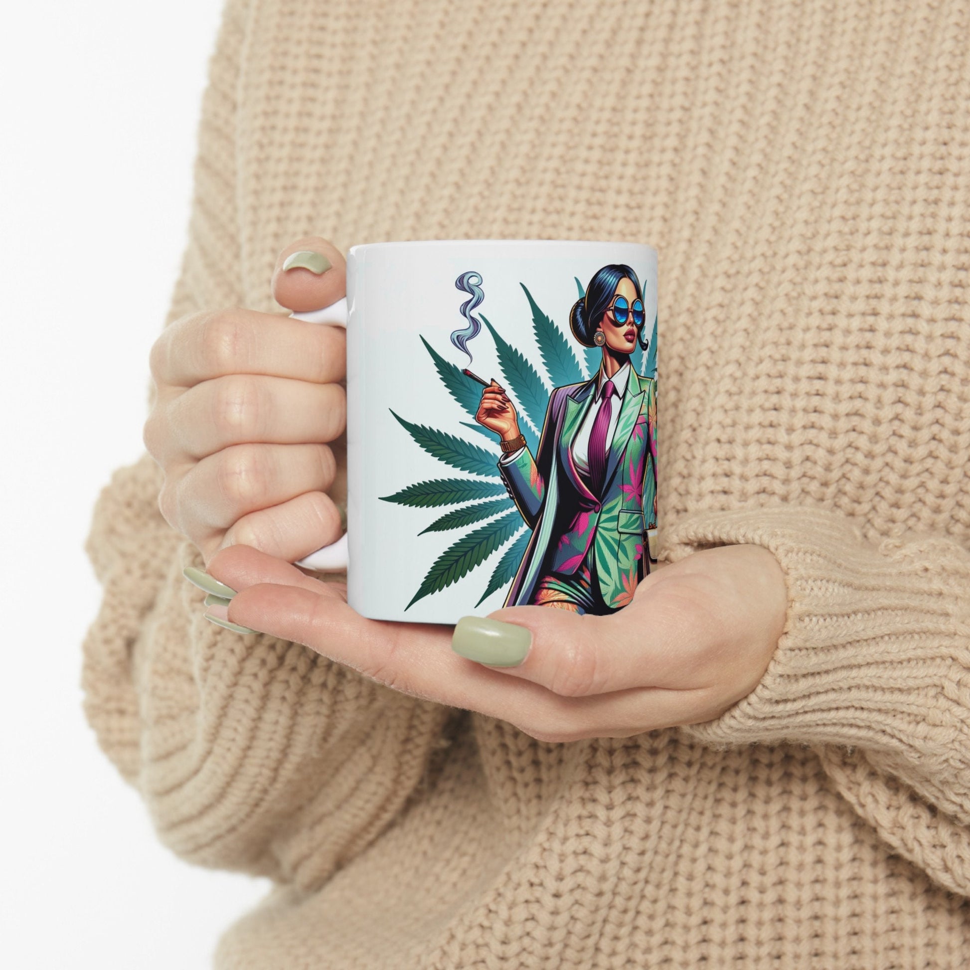 BOSS LADY Mug - Weed Coffee Mug (11oz)
