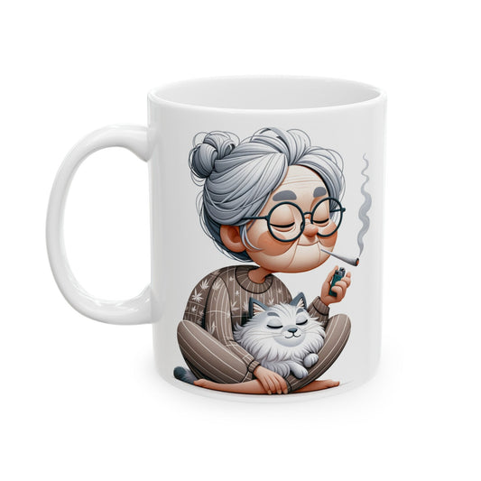 STONER GRANNY - Weed Coffee Mug (11oz)