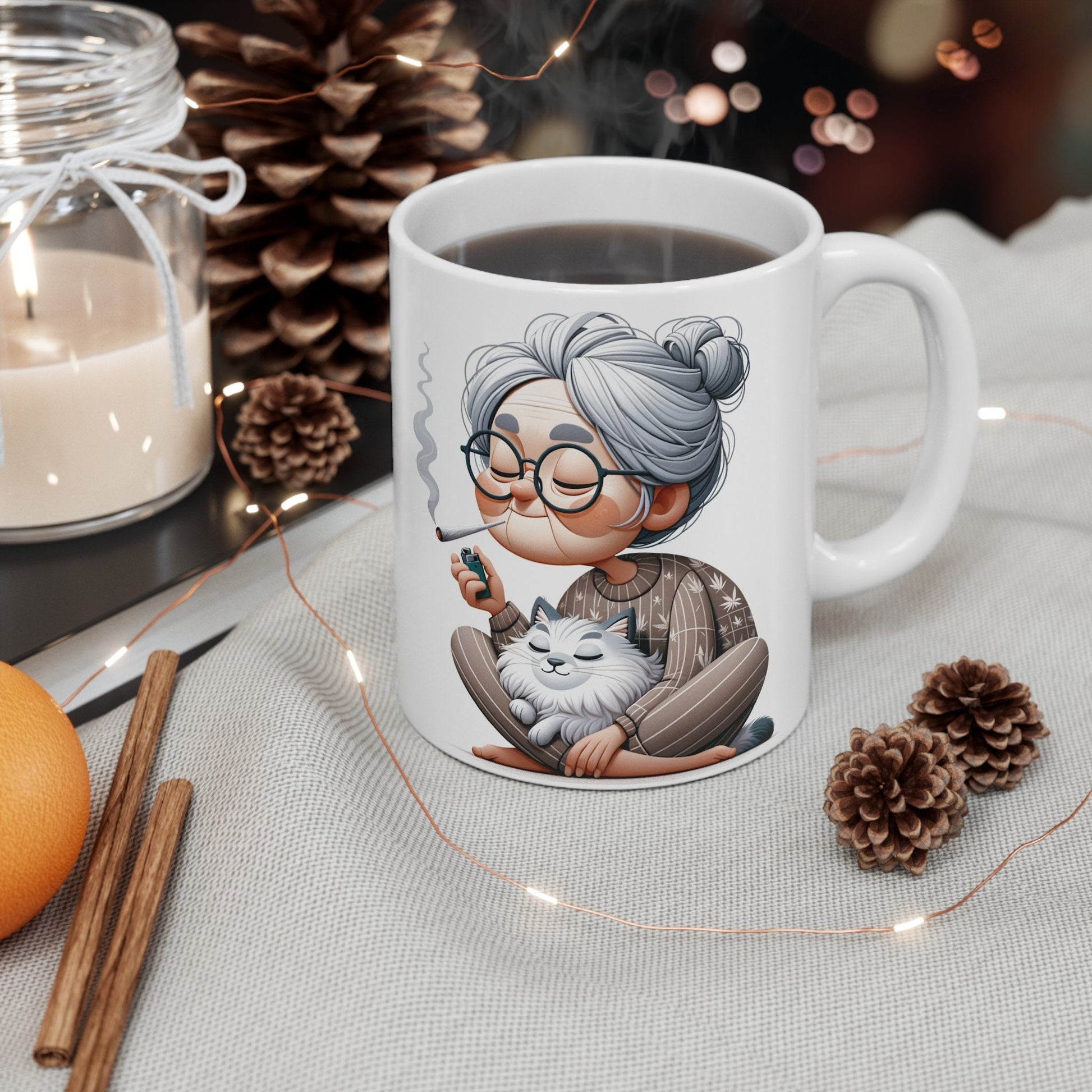 STONER GRANNY - Weed Coffee Mug (11oz)