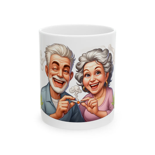 OLD STONER COUPLE - Weed Coffee Mug (11oz)