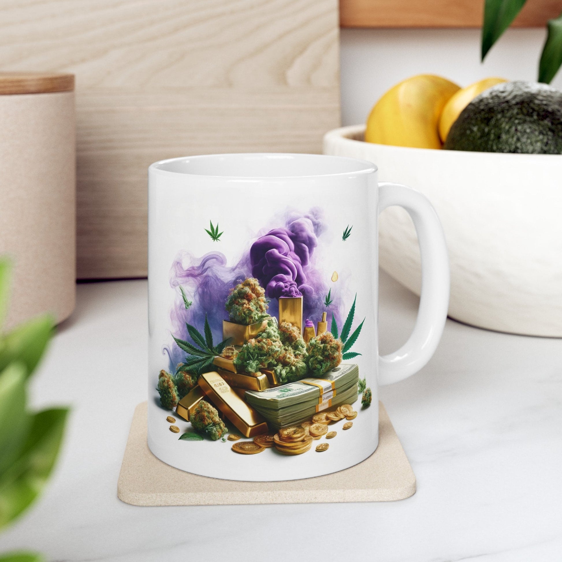 WEED MONEY GOLD Mug - Weed Coffee Mug (11oz)
