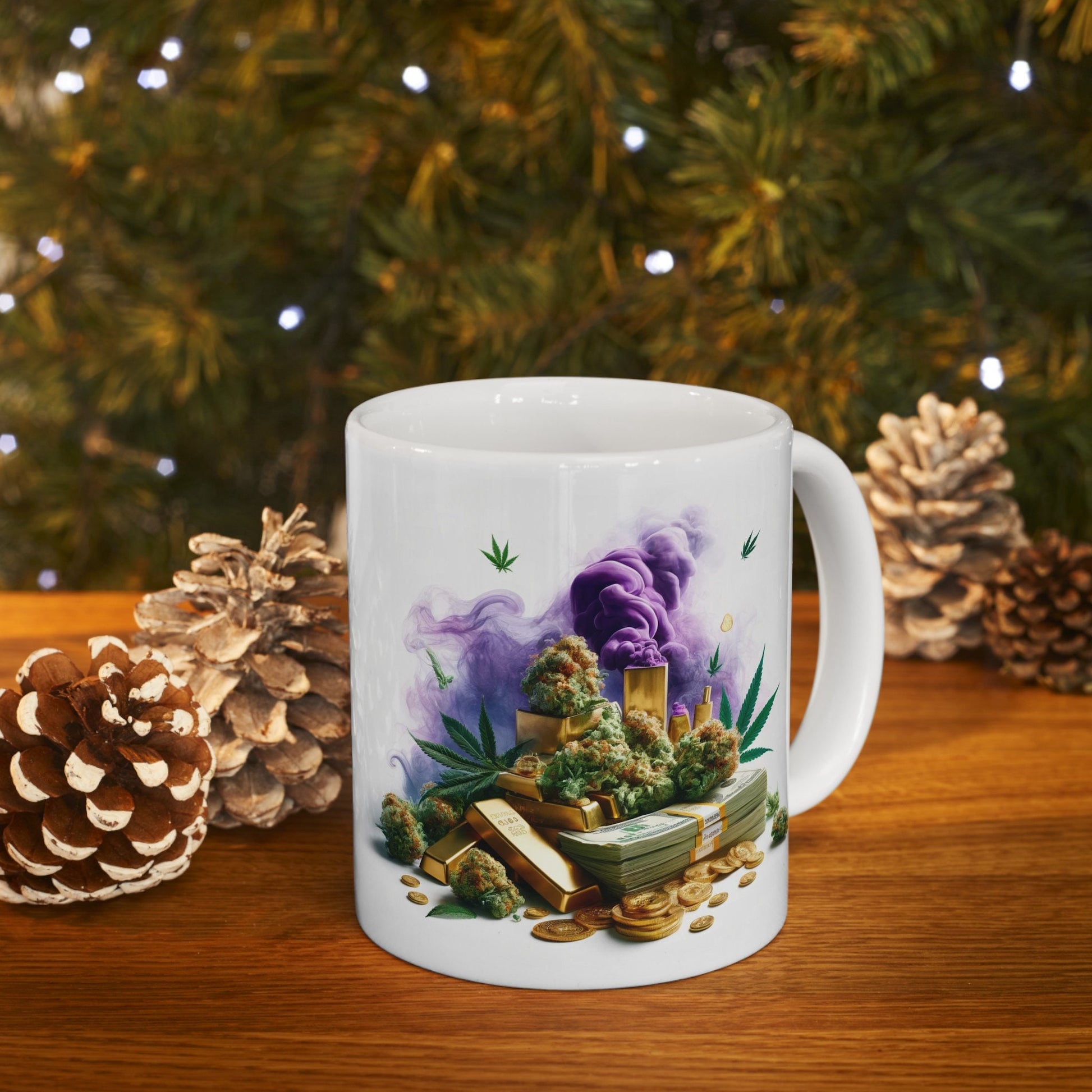 WEED MONEY GOLD Mug - Weed Coffee Mug (11oz)