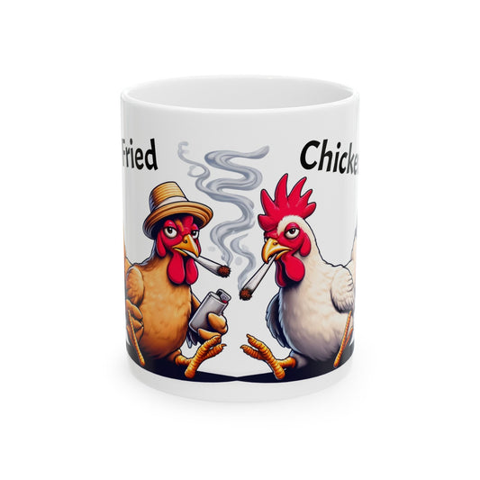 FRIED CHICKEN Mug - Weed Coffee Mug (11oz) - Funny