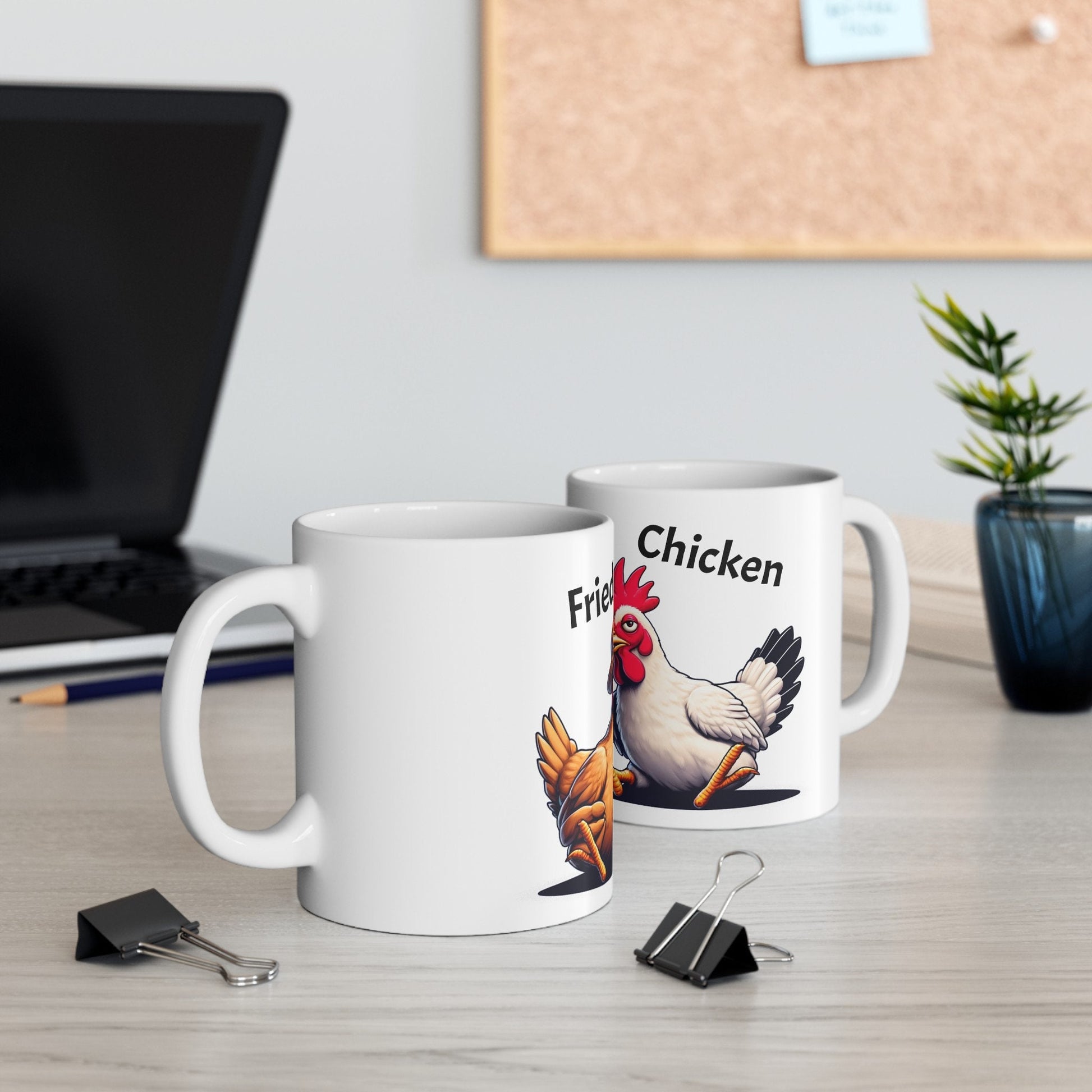 FRIED CHICKEN Mug - Weed Coffee Mug (11oz) - Funny