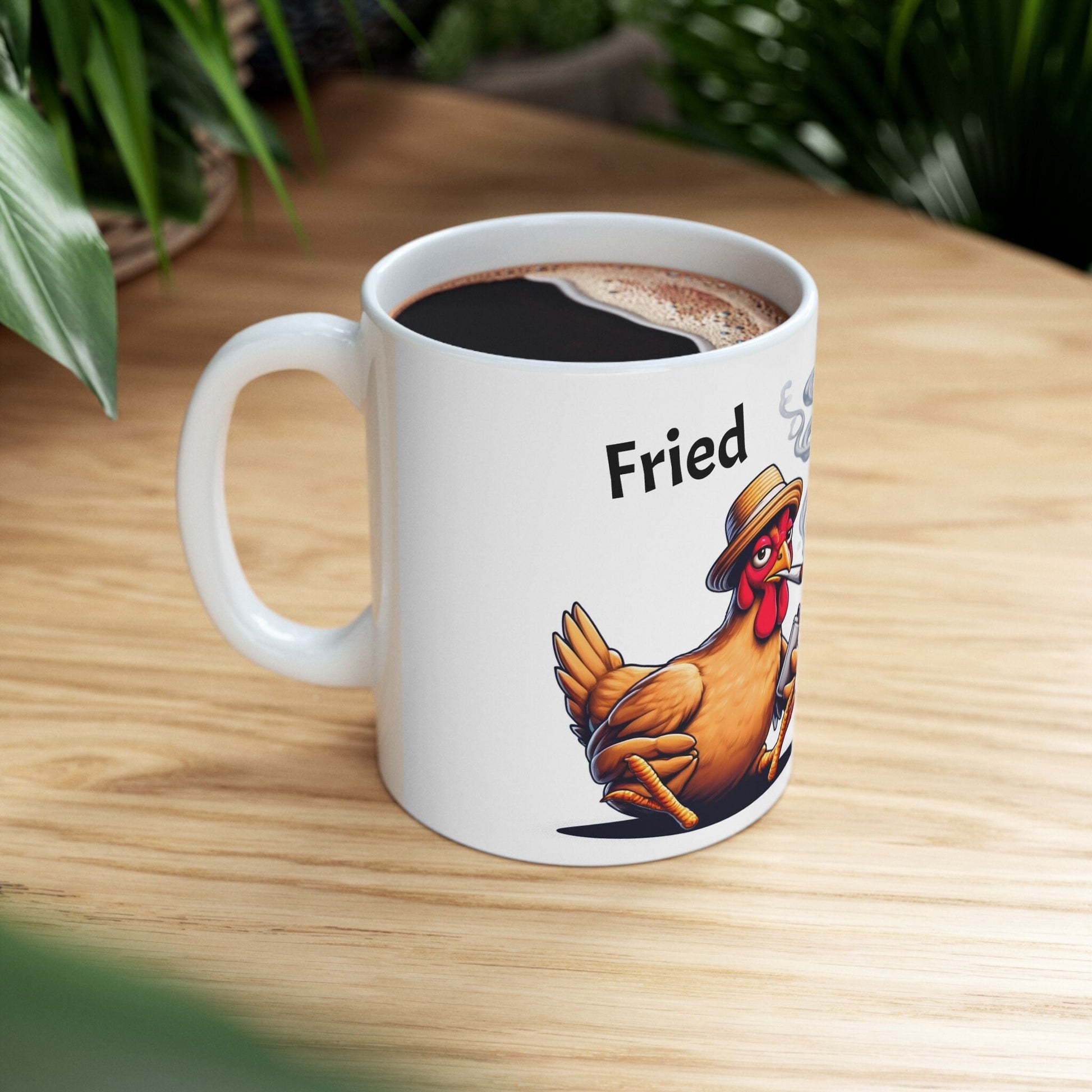 FRIED CHICKEN Mug - Weed Coffee Mug (11oz) - Funny