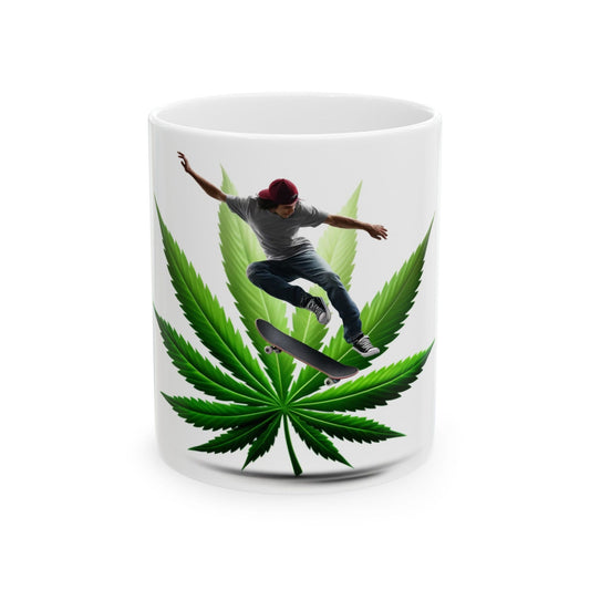 SKATER WEED Mug - Weed Coffee Mug (11oz)