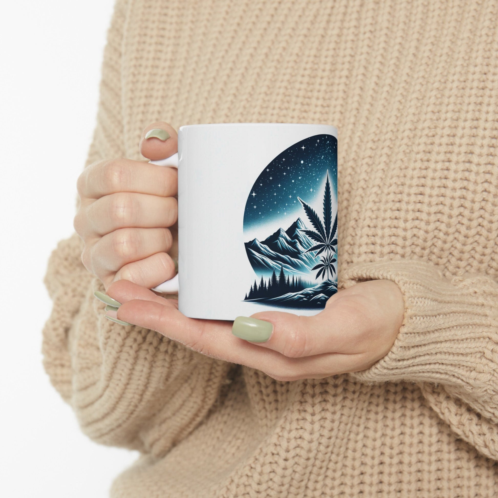 NIGHT MOUNTAINS Mug - Weed Coffee Mug (11oz)