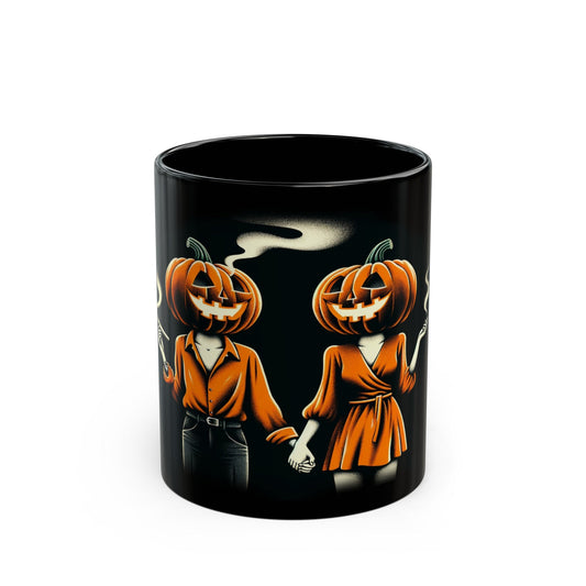 HALLOWEEN COUPLE - Weed Coffee Mug (11oz) BLACK