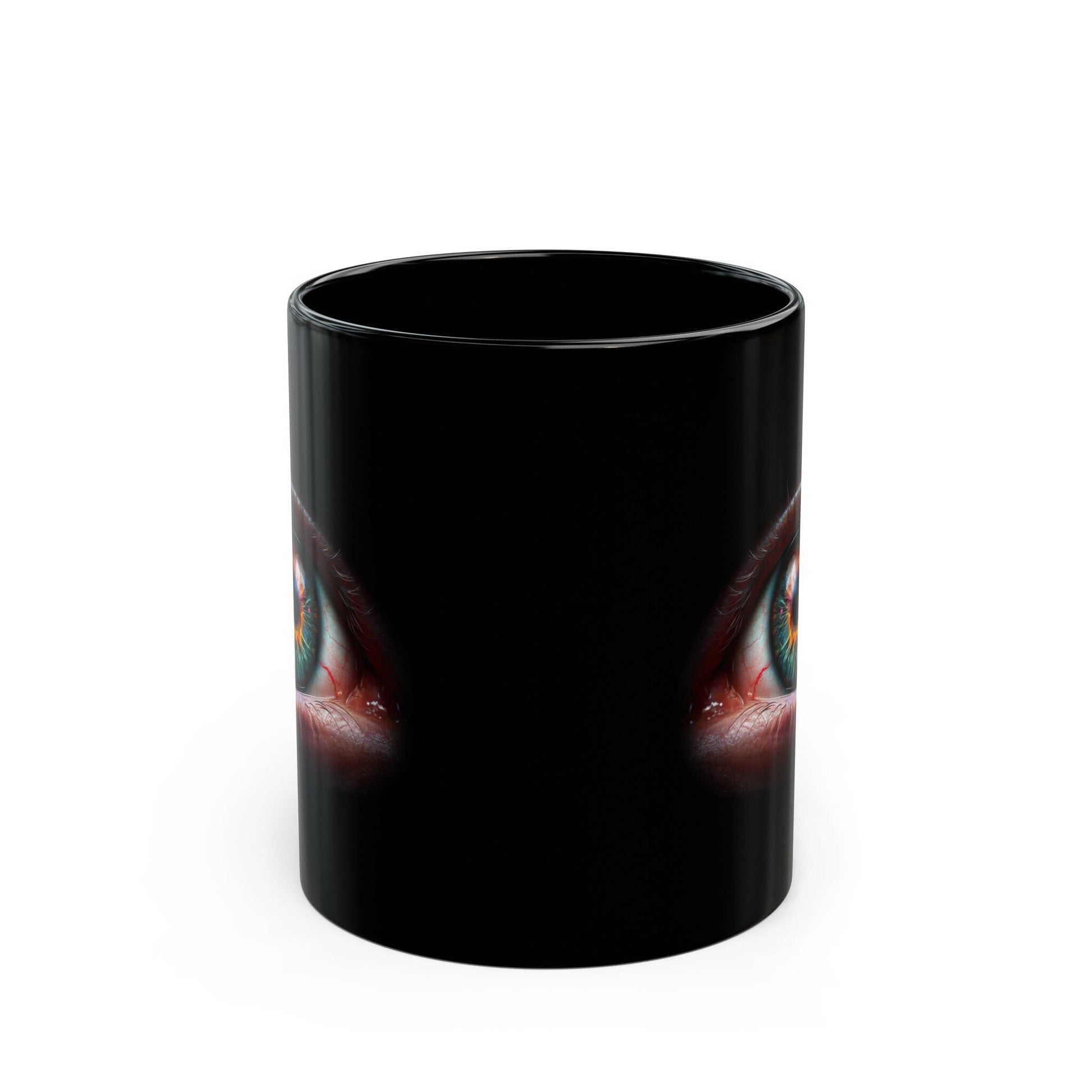 GALAXY EYES MUG - Weed Coffee Mug (11oz) BLACK, Dual Sided