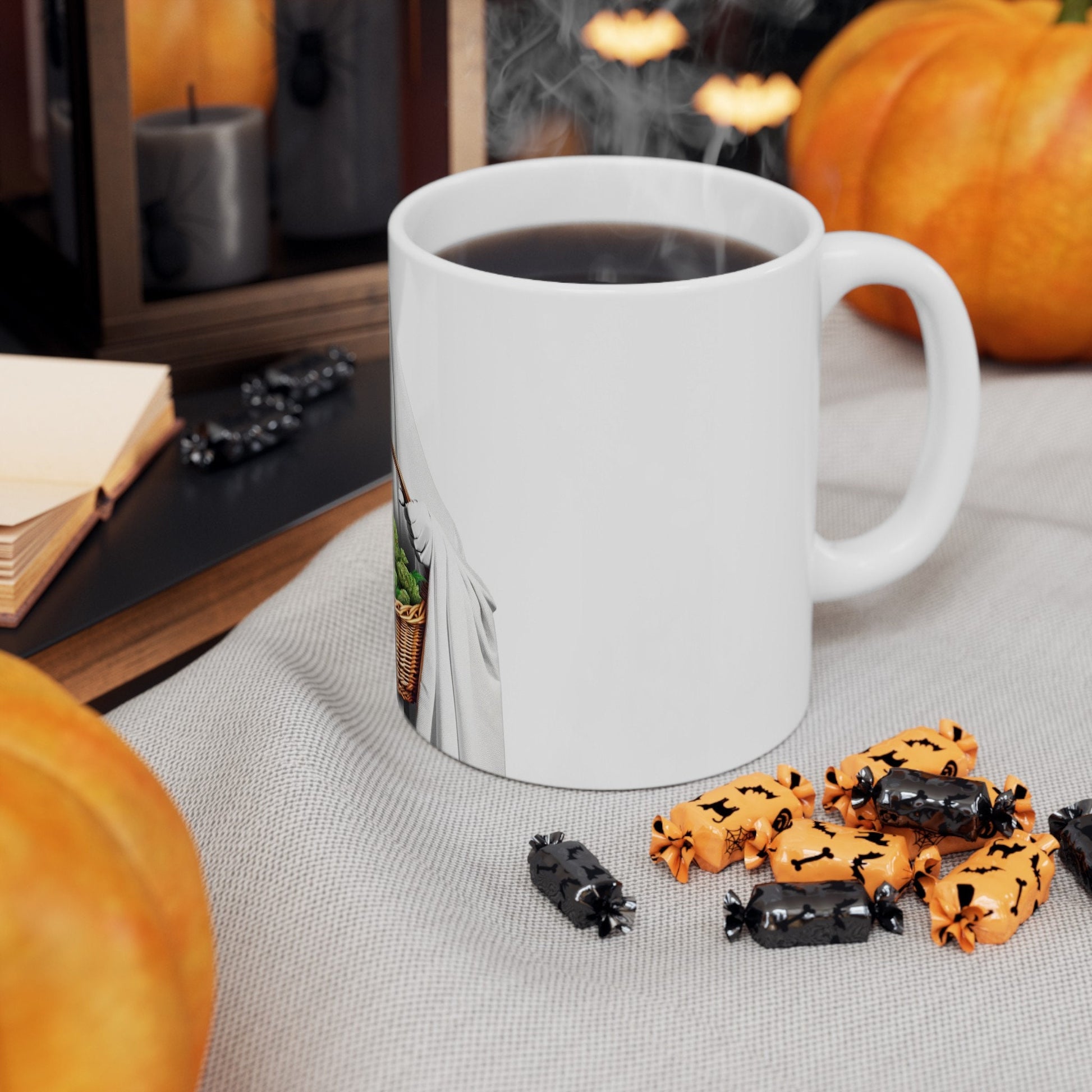 TRICK or TREAT GHOST - Weed Coffee Mug (11oz)