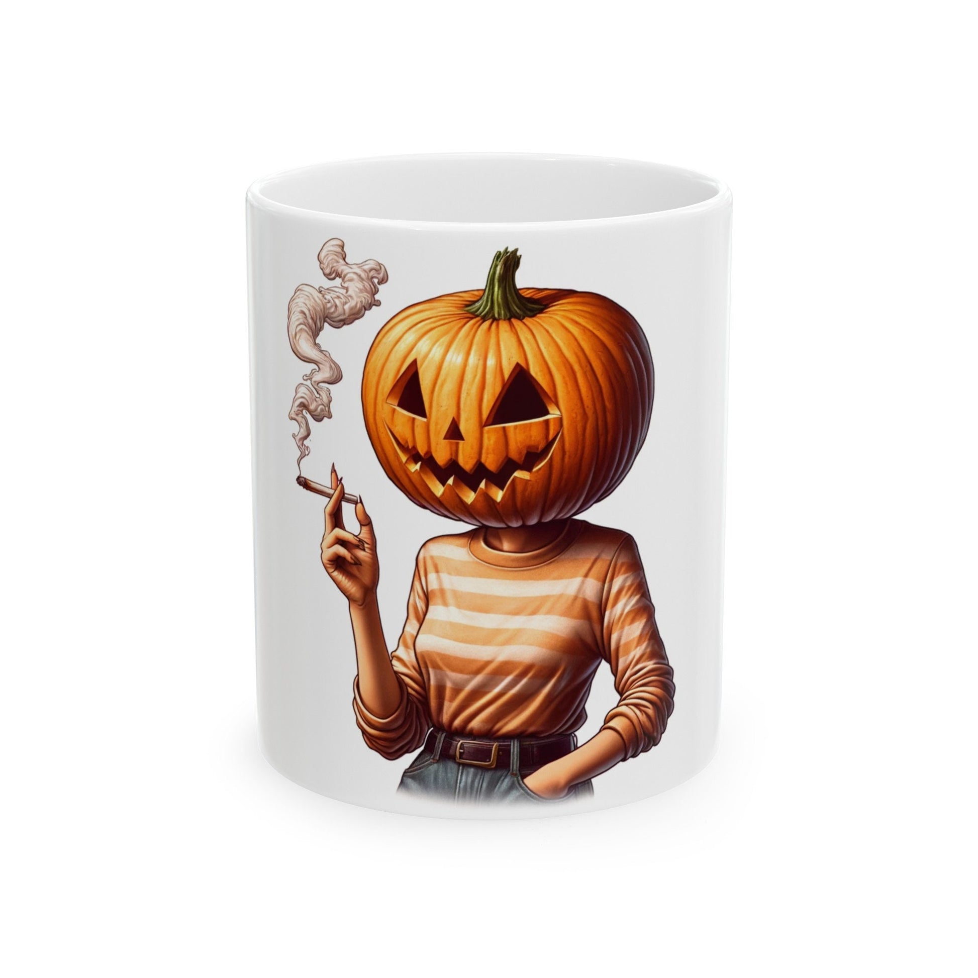 STONER PUMPKIN GIRL - Weed Coffee Mug (11oz)