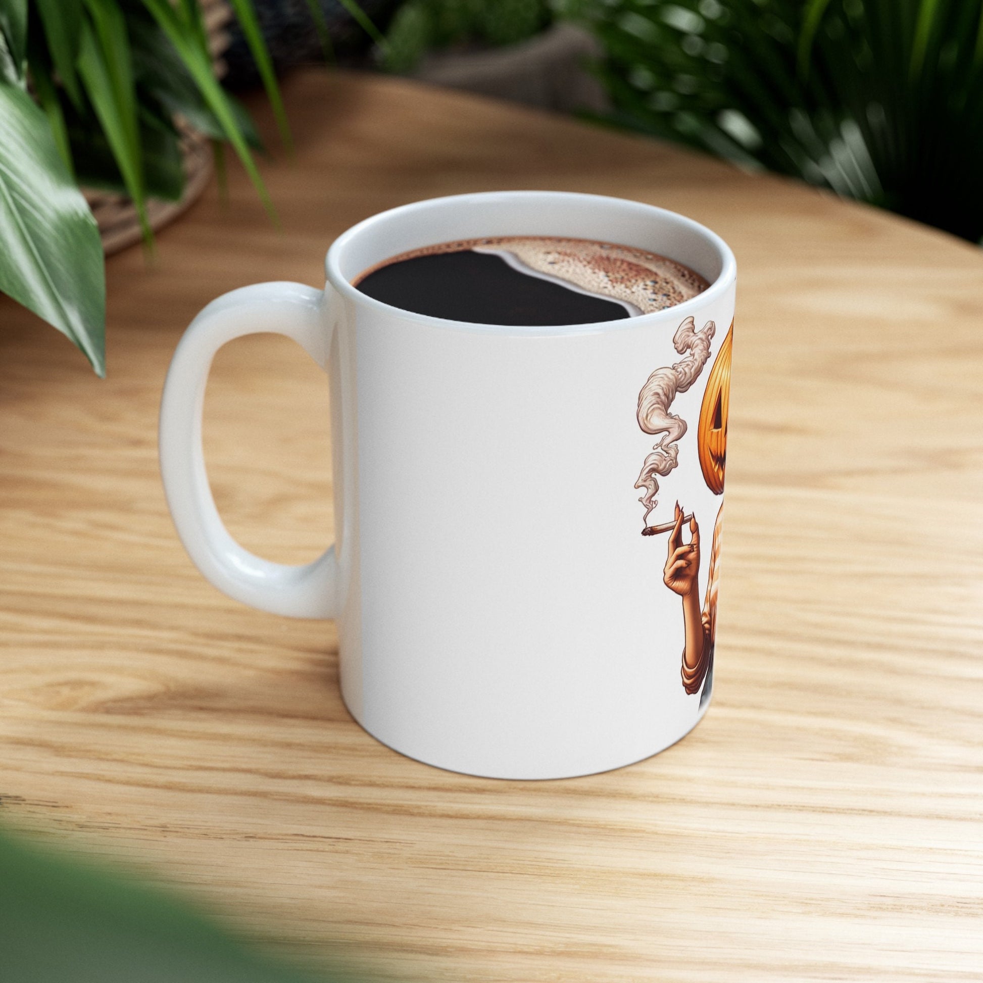 STONER PUMPKIN GIRL - Weed Coffee Mug (11oz)