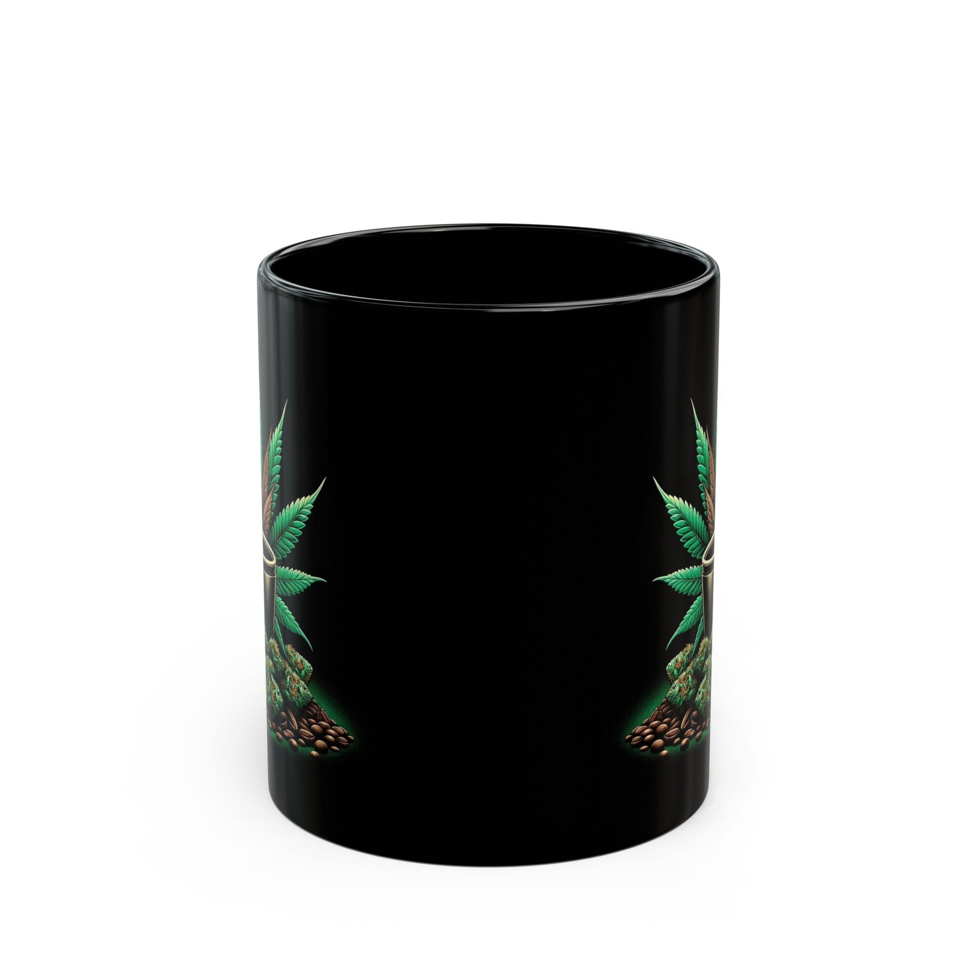 WEED + COFFEE MUG - 420 Coffee Mug (11oz) BLACK