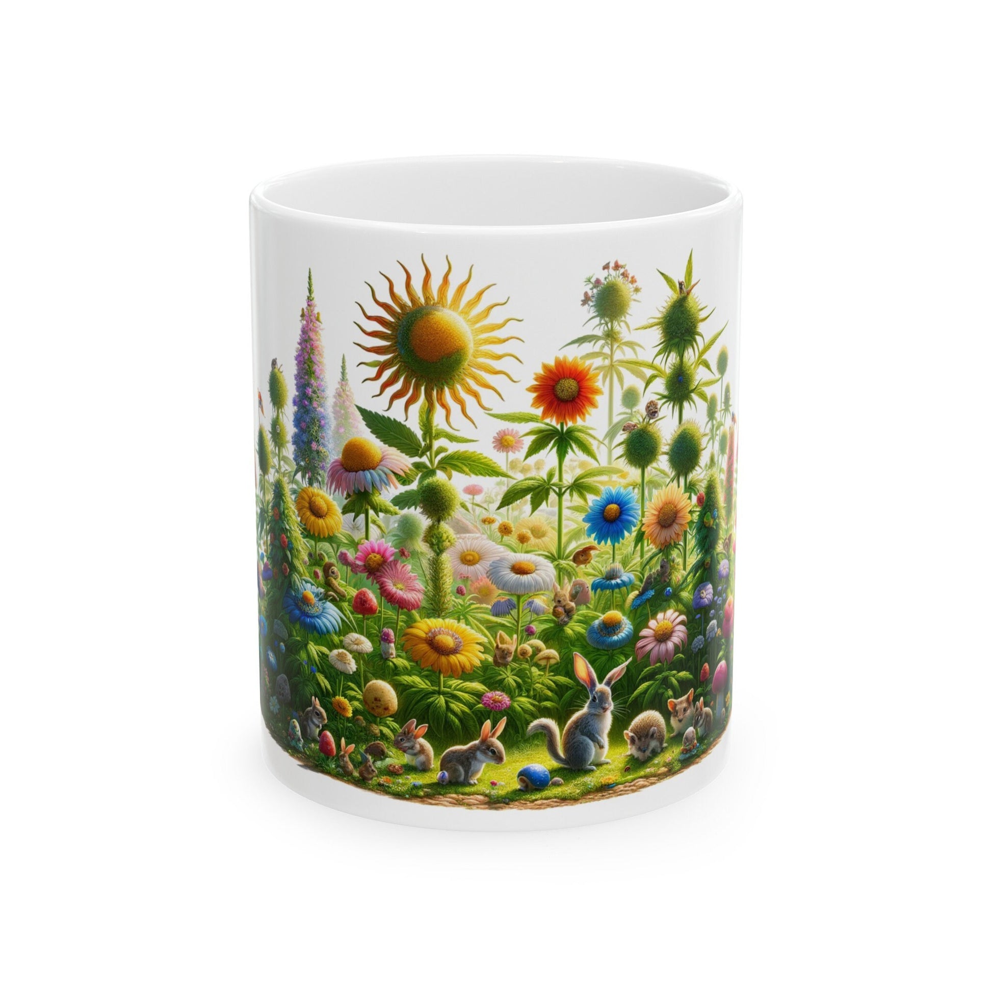 FLOWERS WEED & ANIMALS - Weed Coffee Mug (11oz)