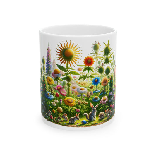 FLOWERS WEED & ANIMALS - Weed Coffee Mug (11oz)