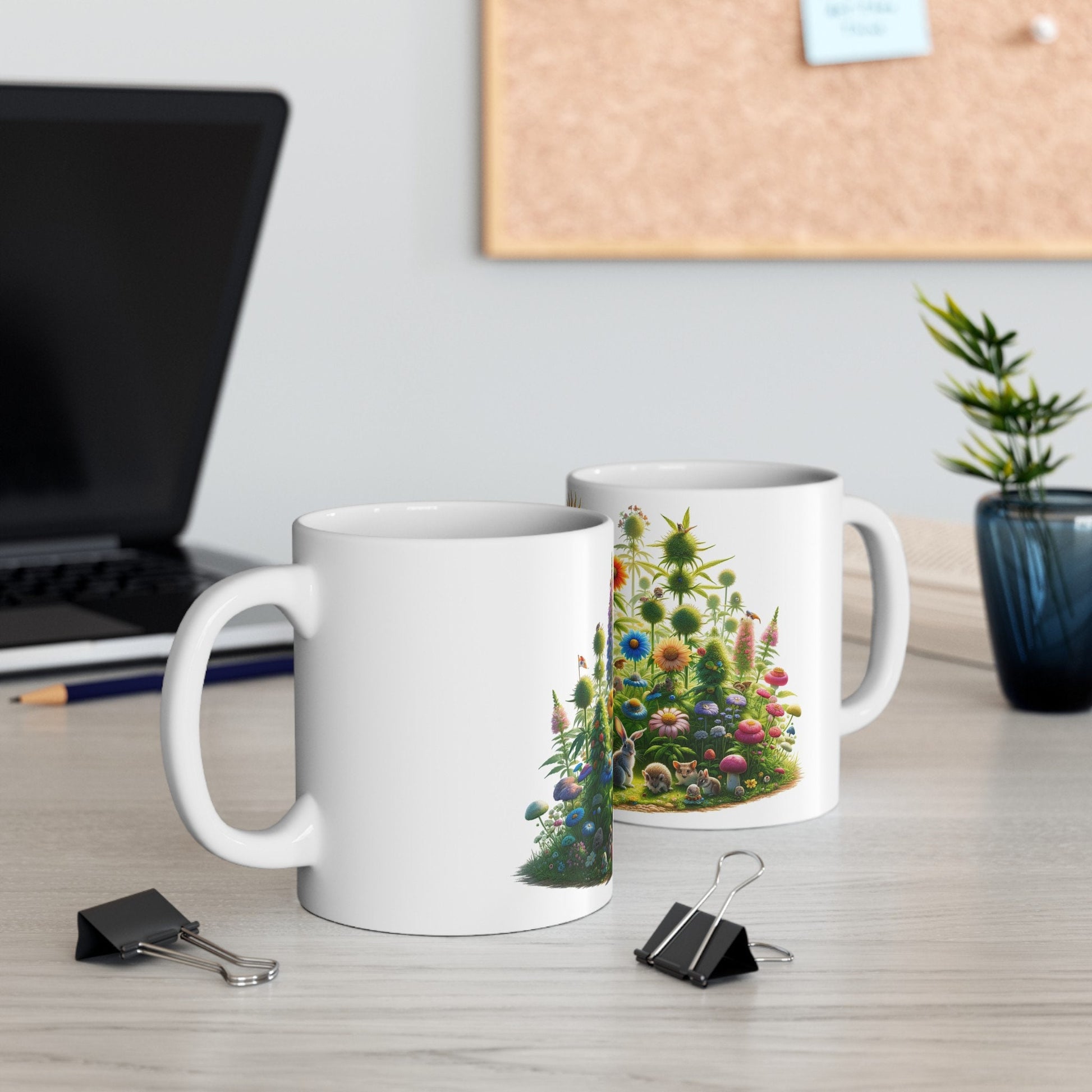 FLOWERS WEED & ANIMALS - Weed Coffee Mug (11oz)