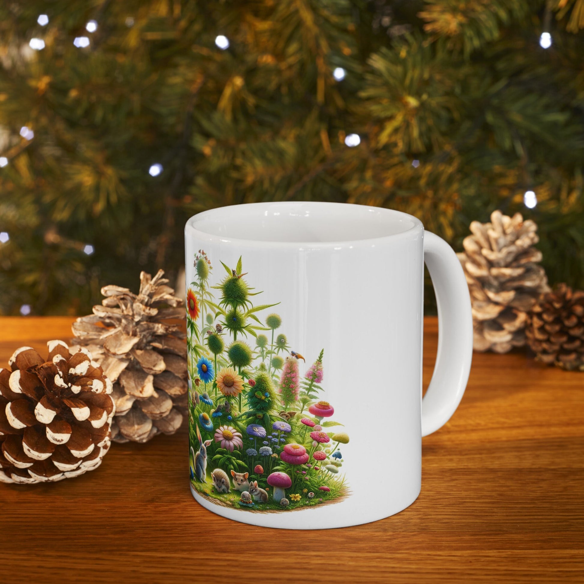 FLOWERS WEED & ANIMALS - Weed Coffee Mug (11oz)