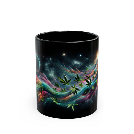 COSMIC WIND MUG - Weed Coffee Mug (11oz) BLACK