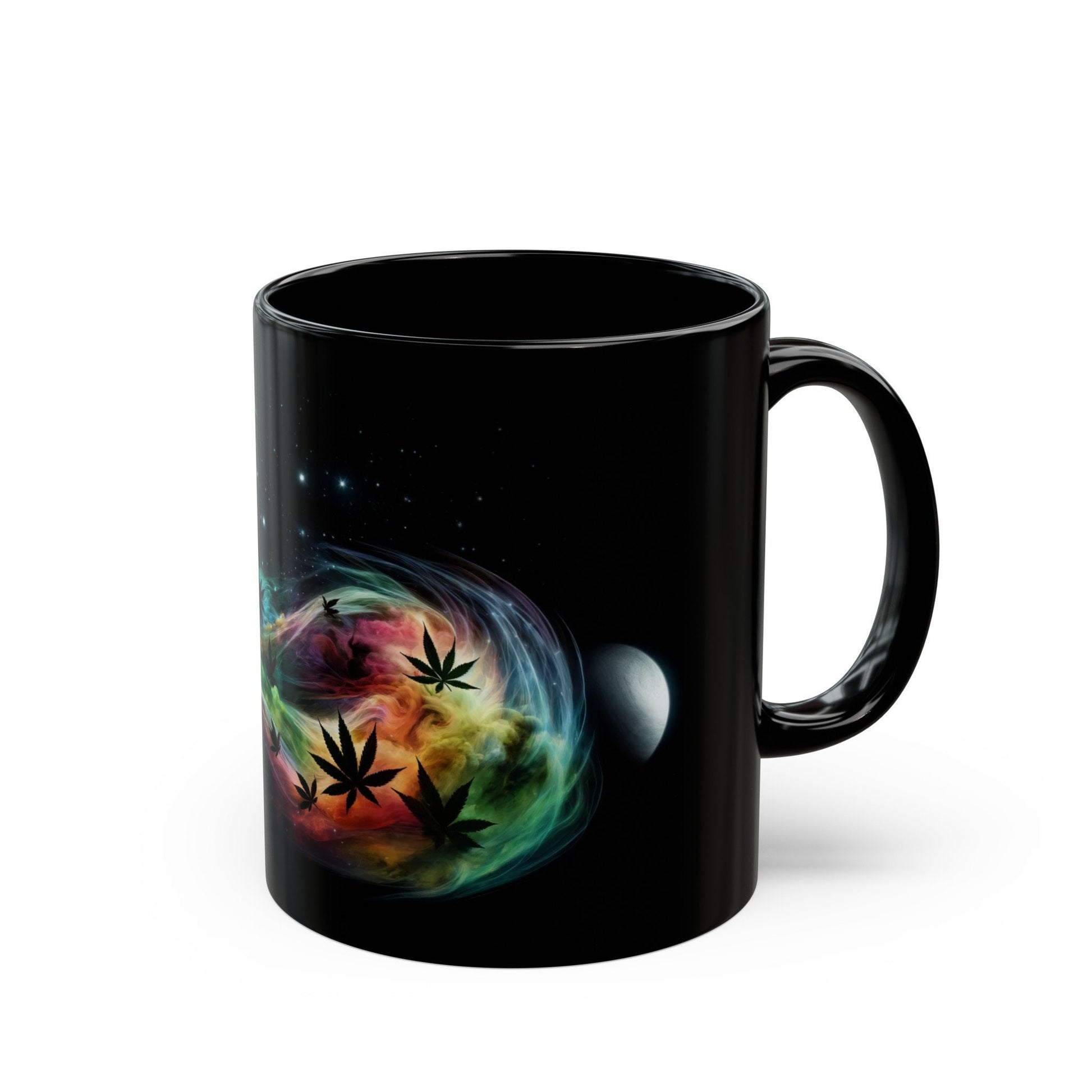 COSMIC WEED MUG - 420 Coffee Mug (11oz) BLACK