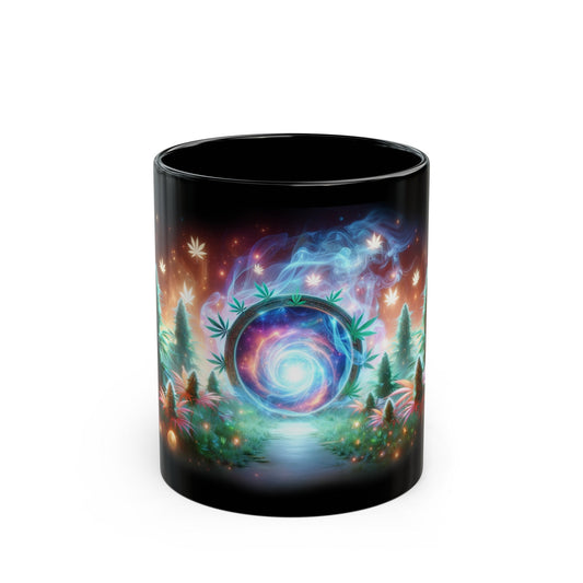 WEED PORTAL MUG - Weed Coffee Mug (11oz) BLACK