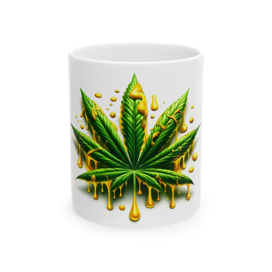 WAXY WEED LEAF - Weed Coffee Mug (11oz)