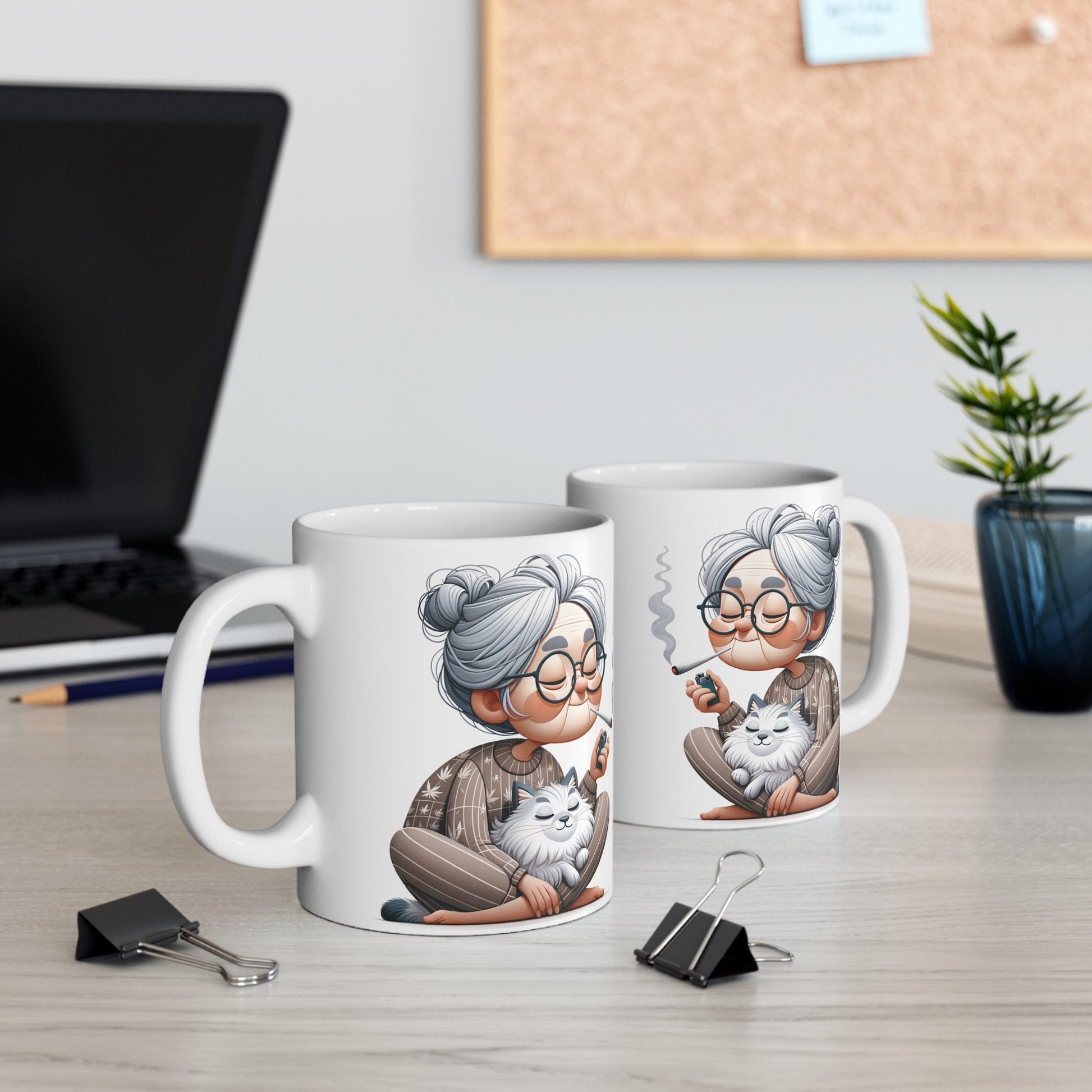 STONER GRANNY - Weed Coffee Mug (11oz)