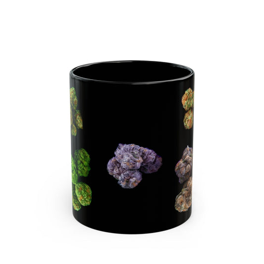 WEED NUG STRAINS - Weed Coffee Mug (11oz) BLACK