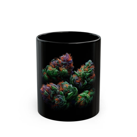 PRETTY WEED NUGS - Weed Coffee Mug (11oz) BLACK