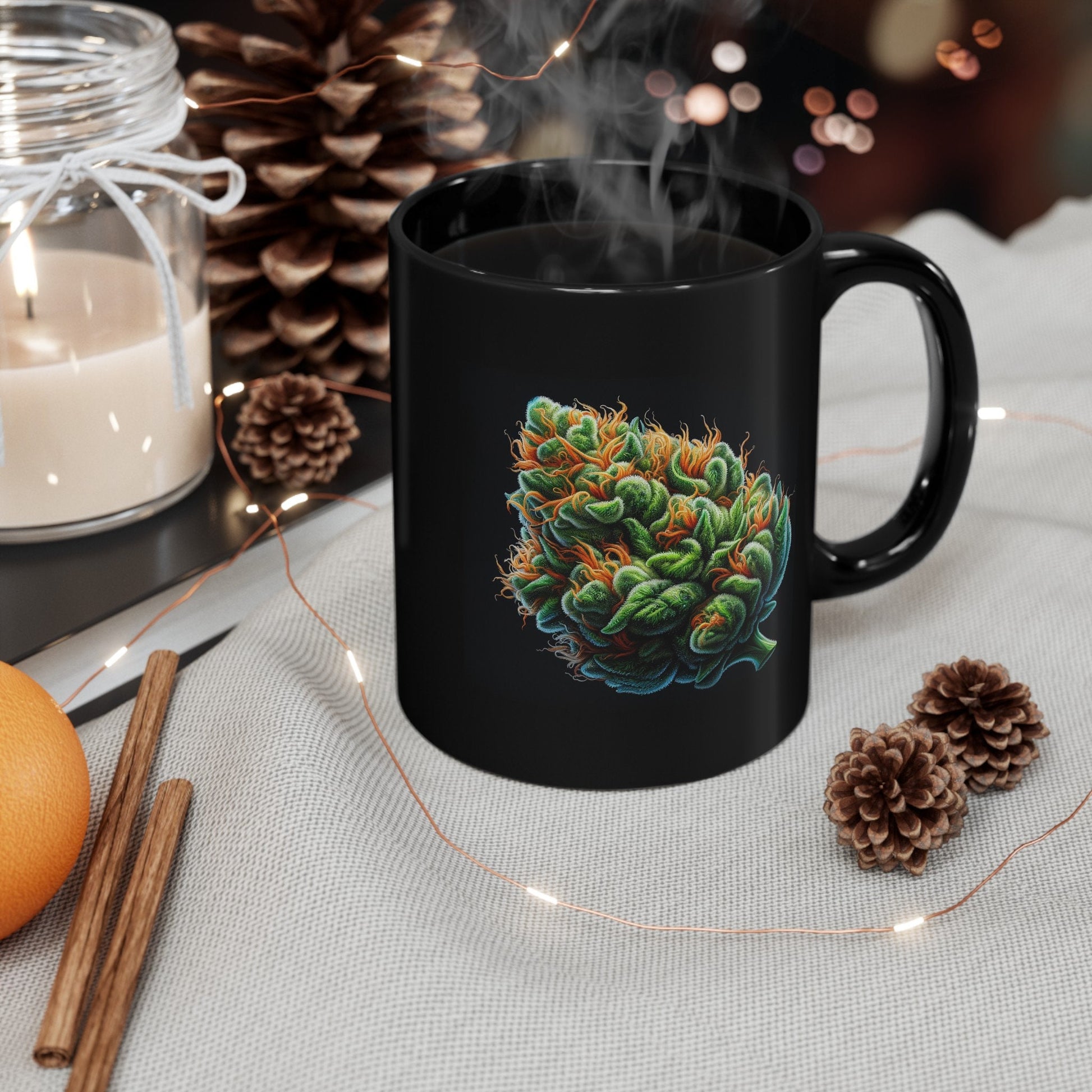 WEED NUG MUG - Weed Coffee Mug (11oz) BLACK