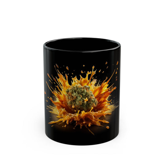 WEED WAX MUG - Weed Coffee Mug (11oz) BLACK