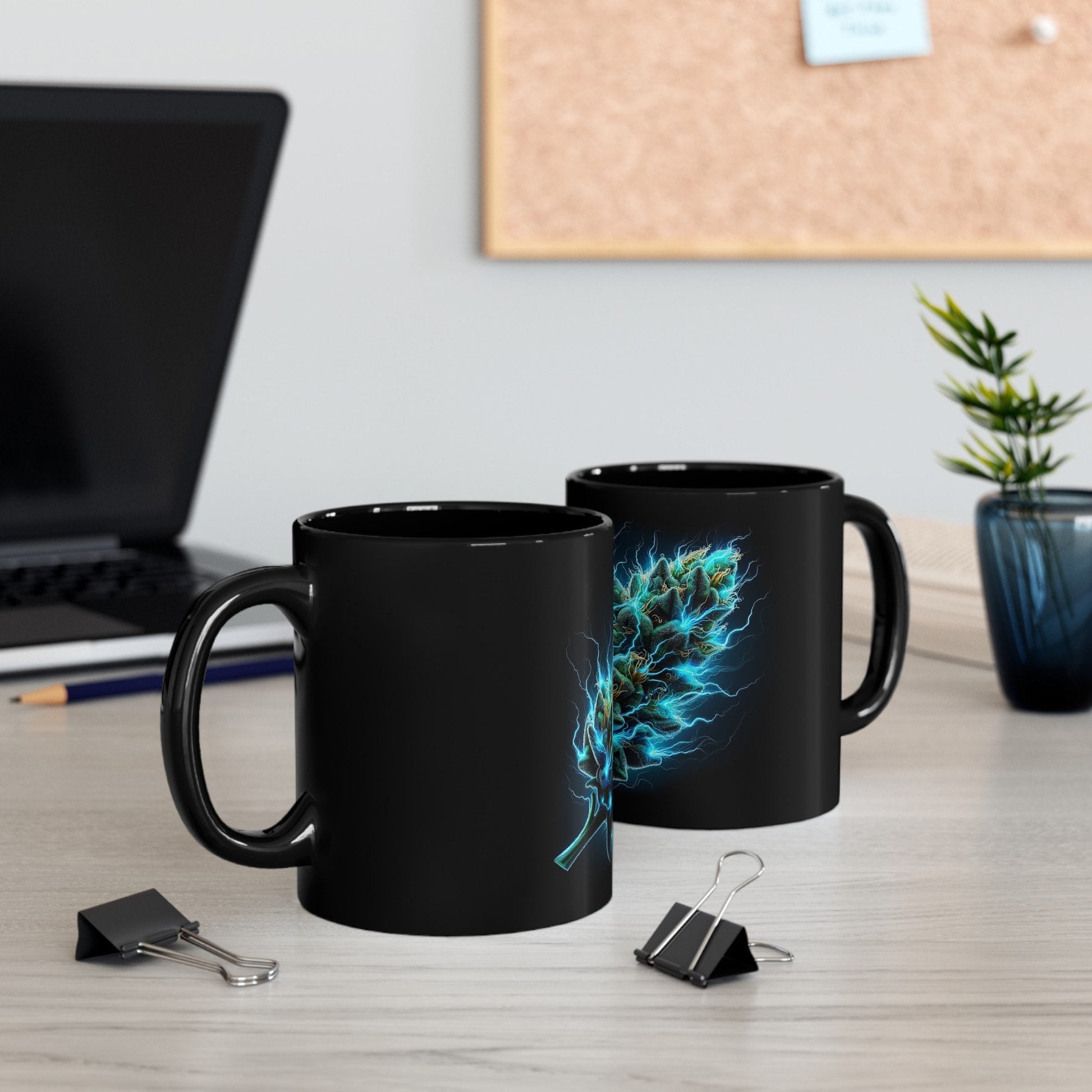 ELECTRIC WEED NUG - Weed Coffee Mug (11oz) BLACK