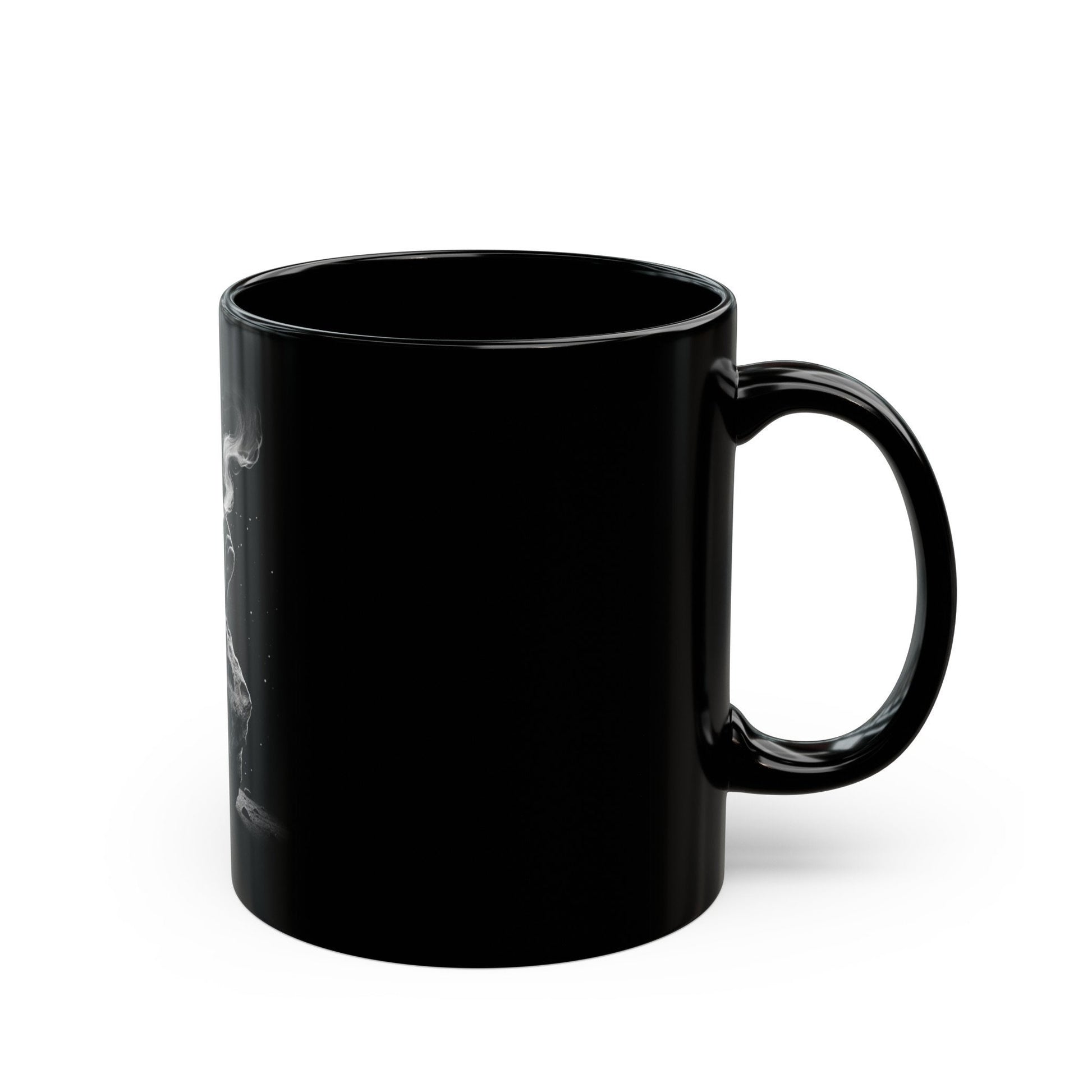 ASTROID ALIEN MUG - Weed Coffee Mug (11oz) BLACK