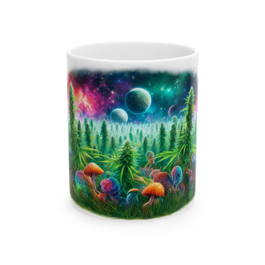 420 SPACE SHROOMS - Coffee Weed Mug (11oz)