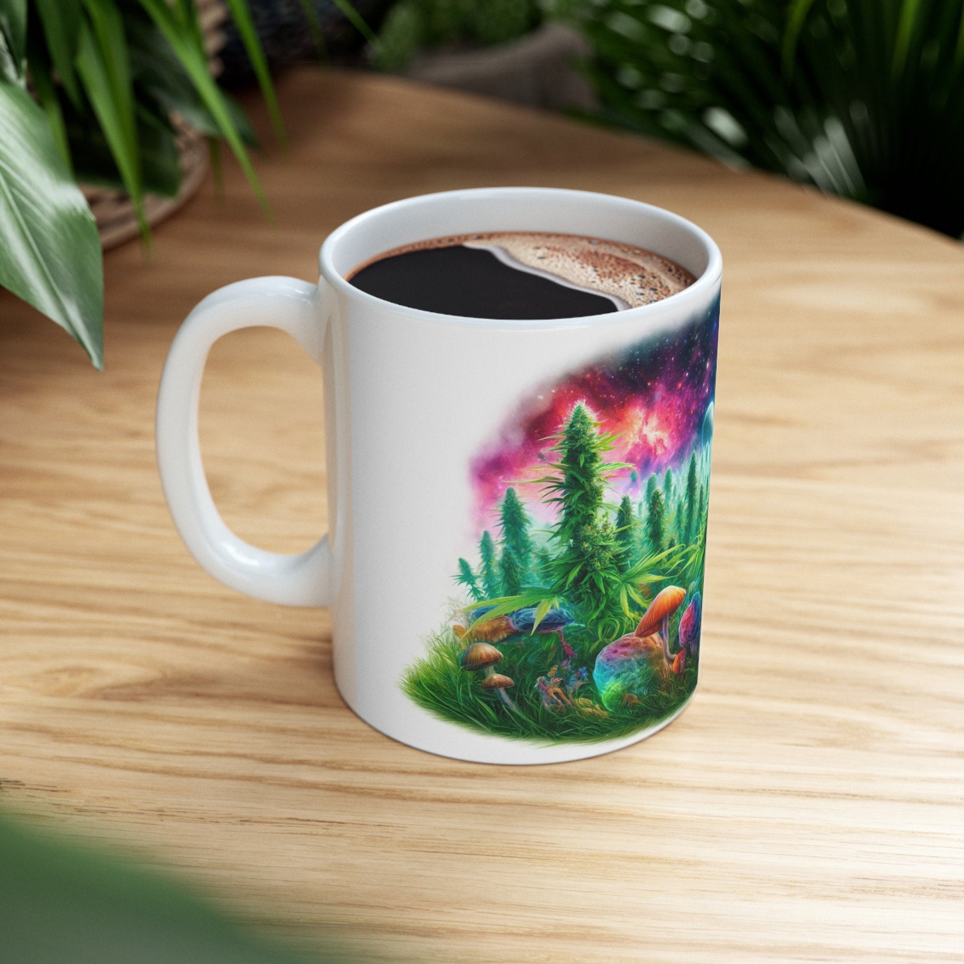 420 SPACE SHROOMS - Coffee Weed Mug (11oz)