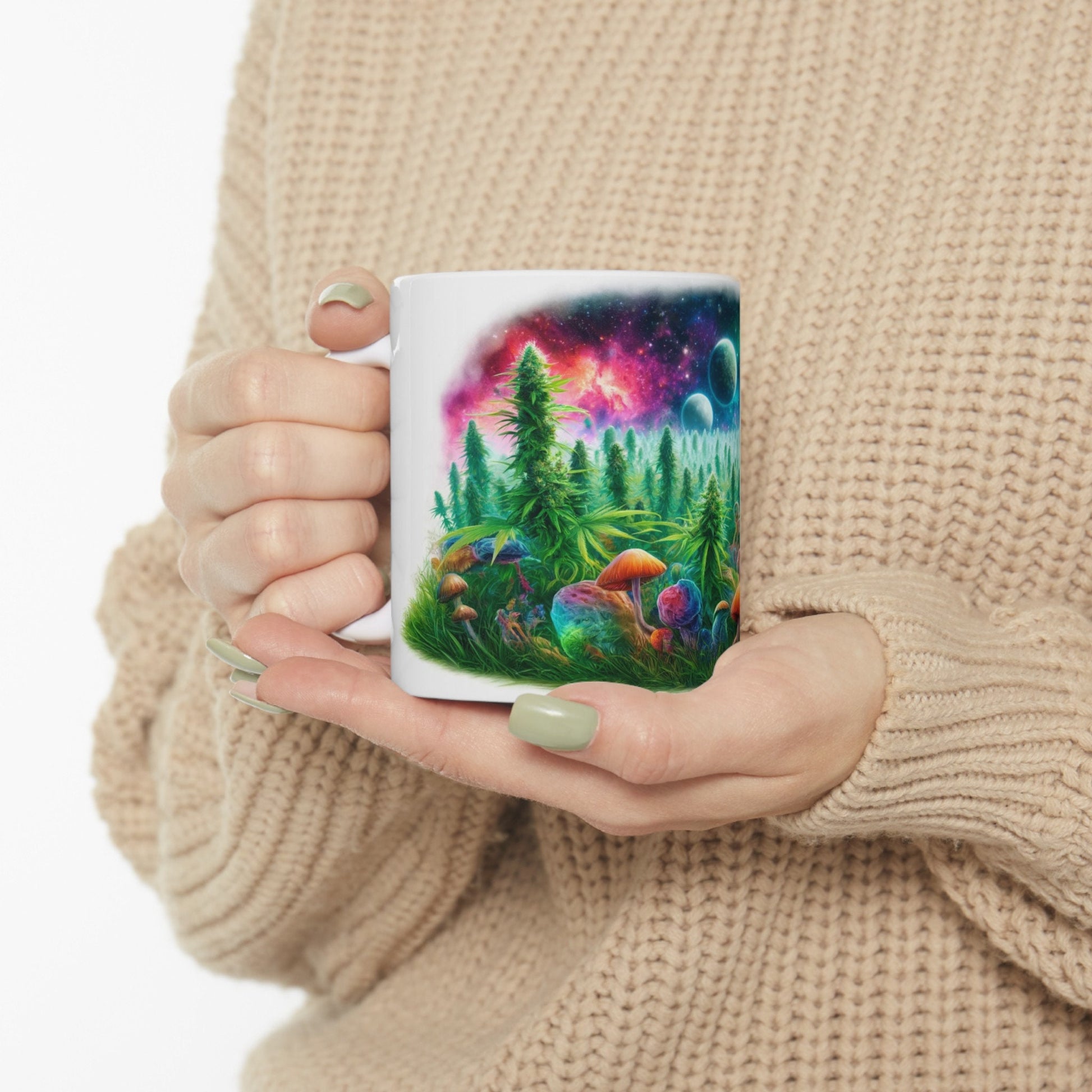 420 SPACE SHROOMS - Coffee Weed Mug (11oz)