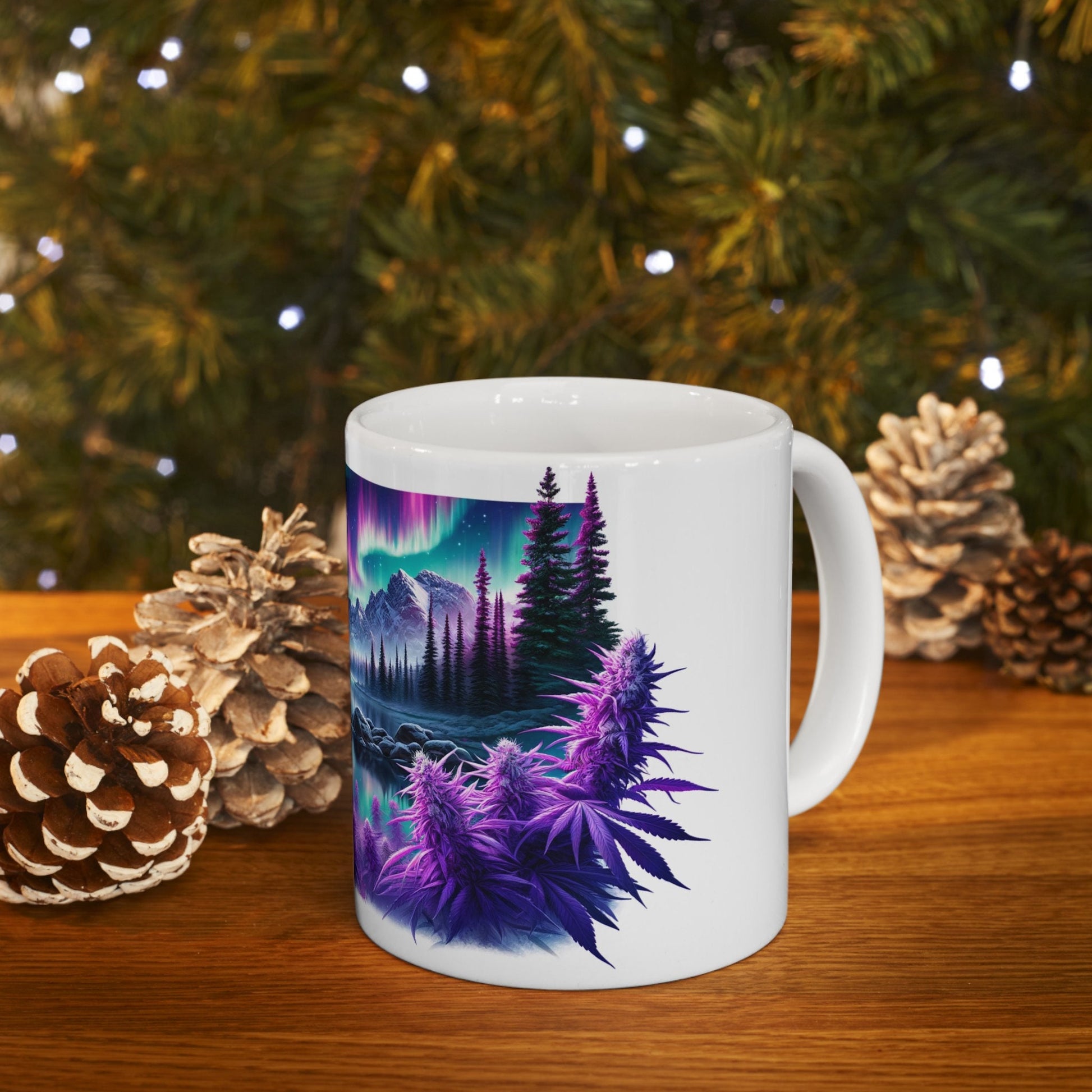 420 NORTHERN LIGHTS - Coffee Weed Mug (11oz)